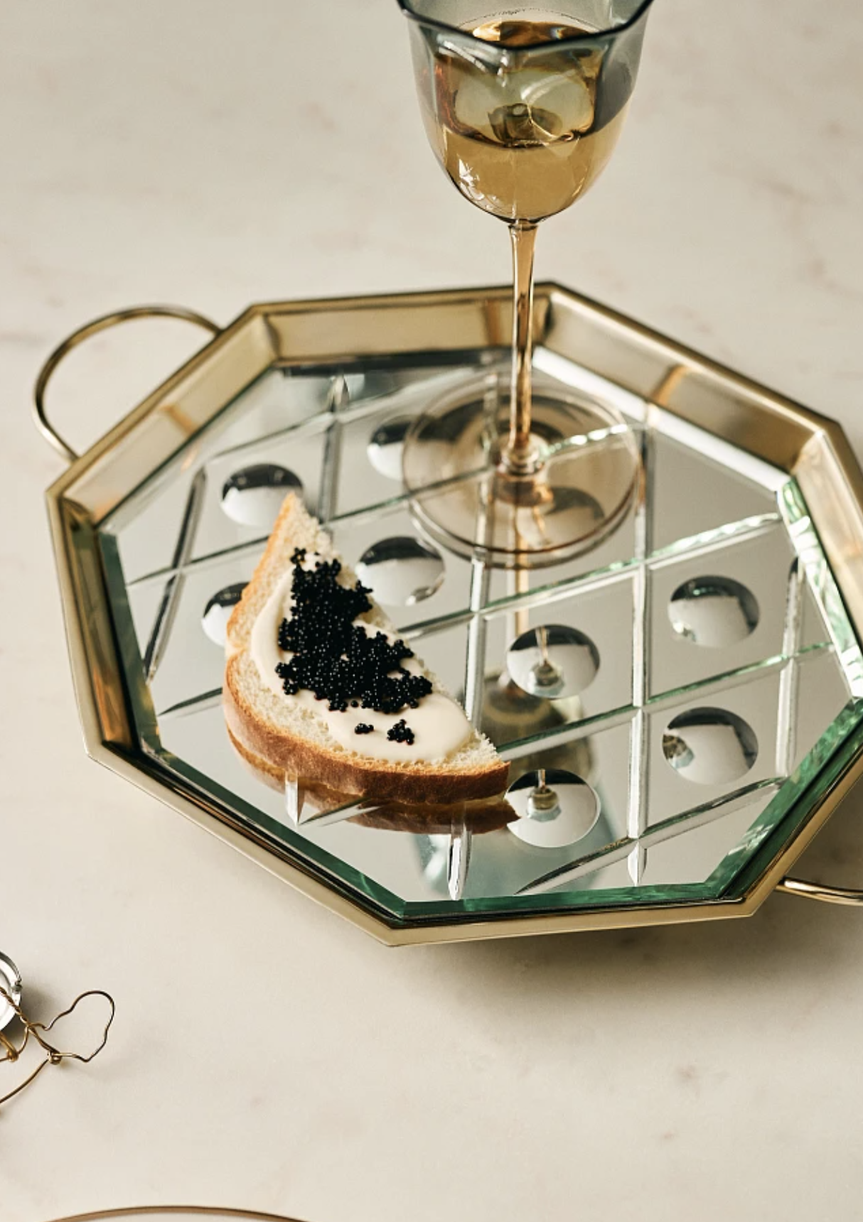 The Met x Anthropologie Mirrored Tray - Product Photo