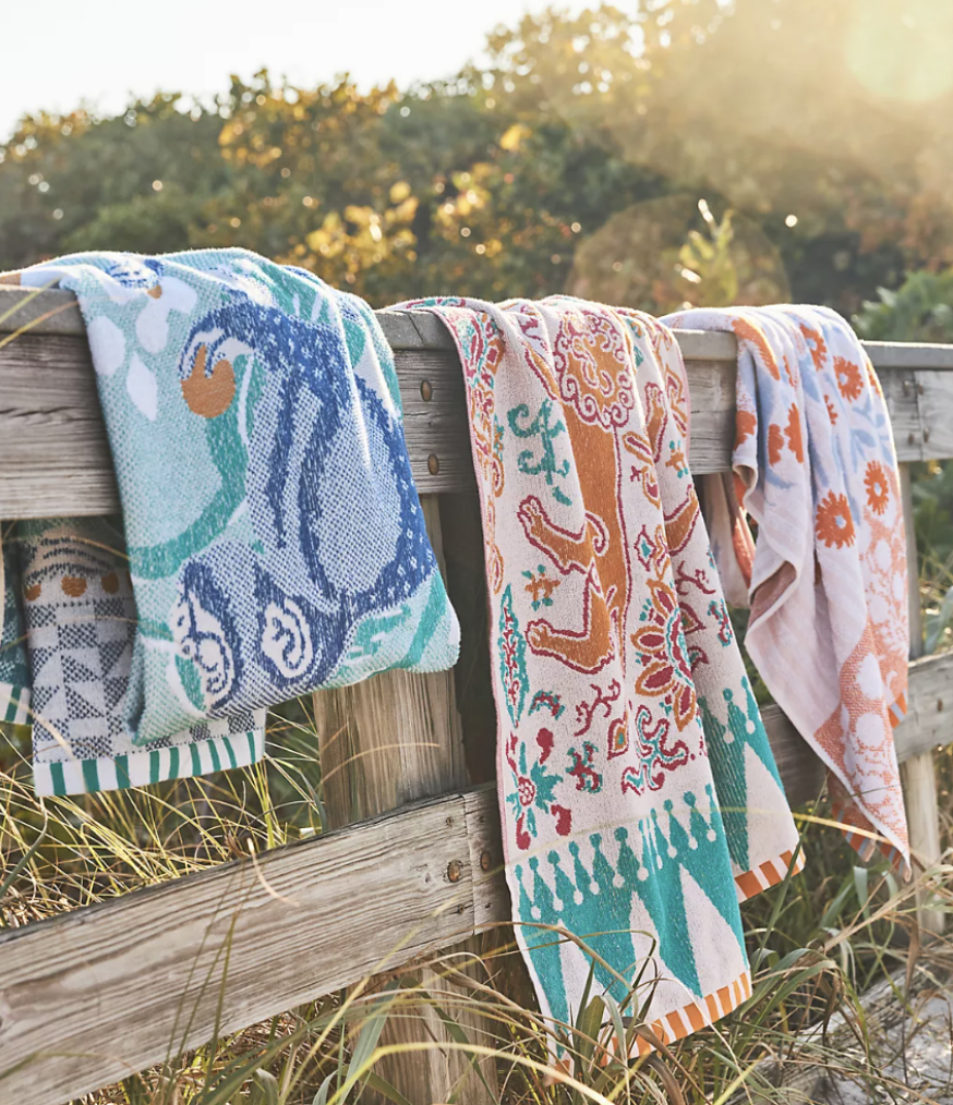 Ellen Merchant x Anthropologie Beach Towels - Styled Photo