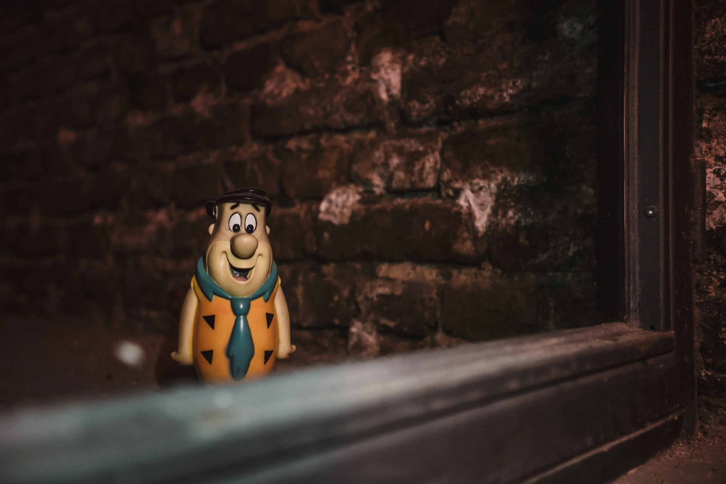 Fred greeted me hidden away on a corner by the stairs on the way to the venue’s basement backstage