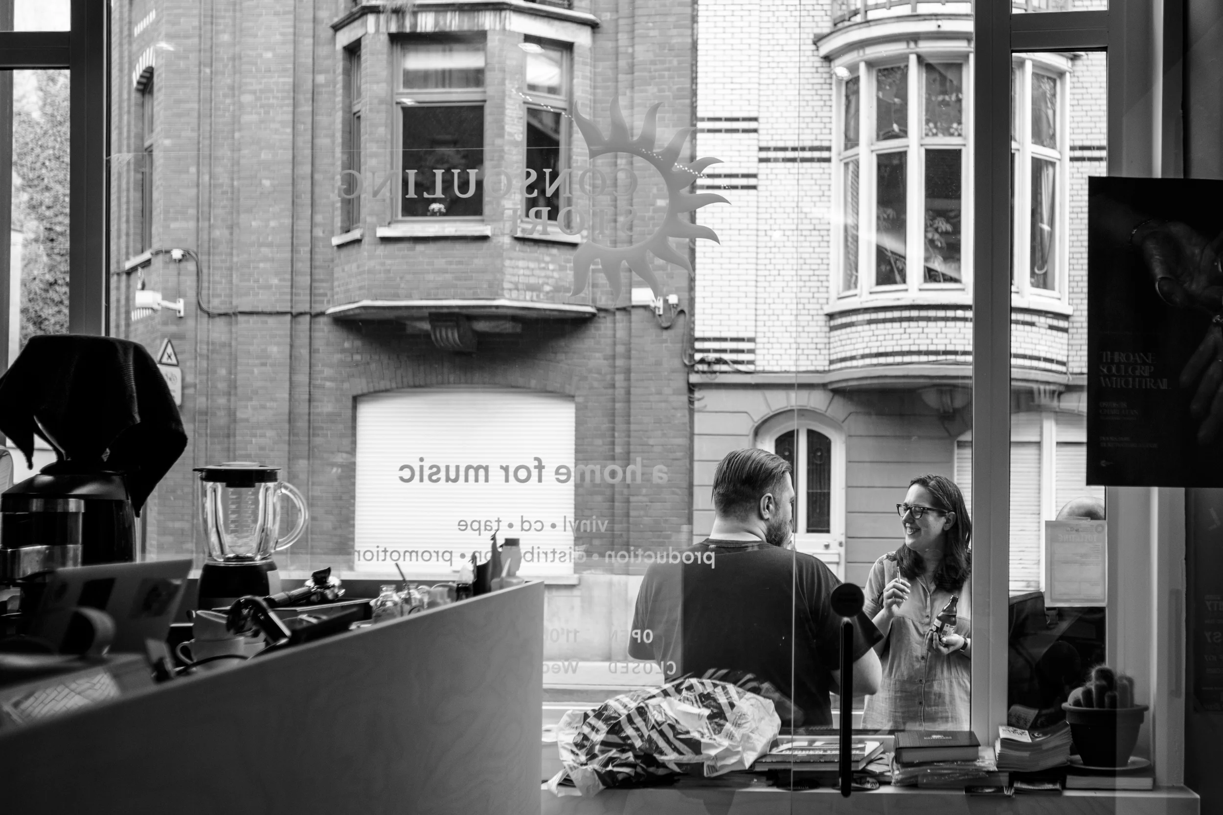 mike and nele of consouling in gent, 2018.