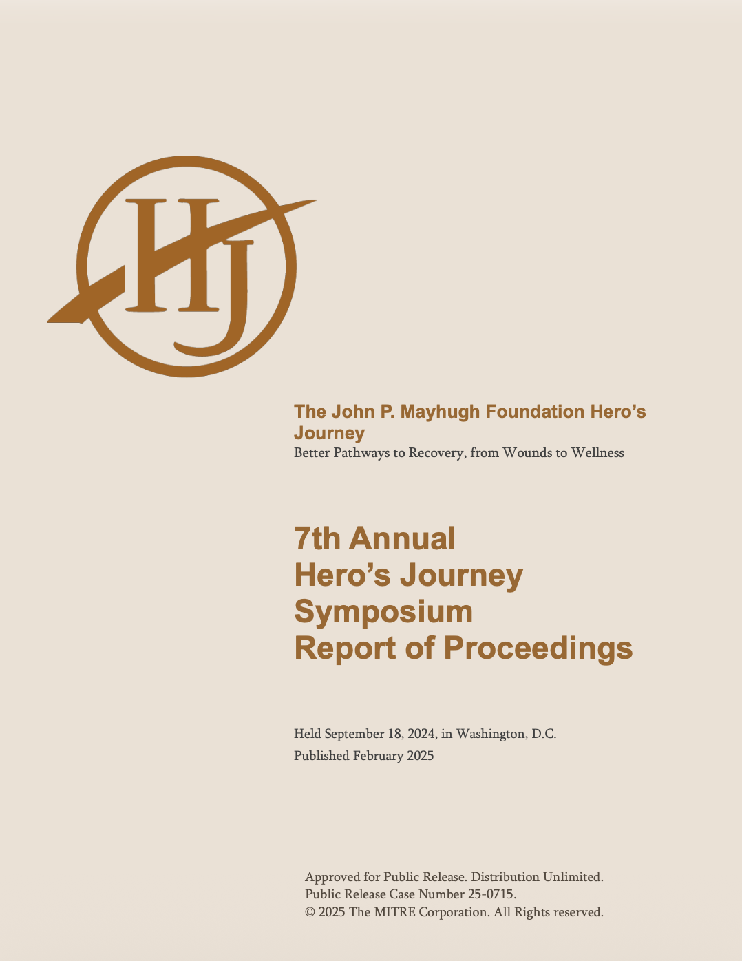 2025 Hero's Journey Symposium Report cover