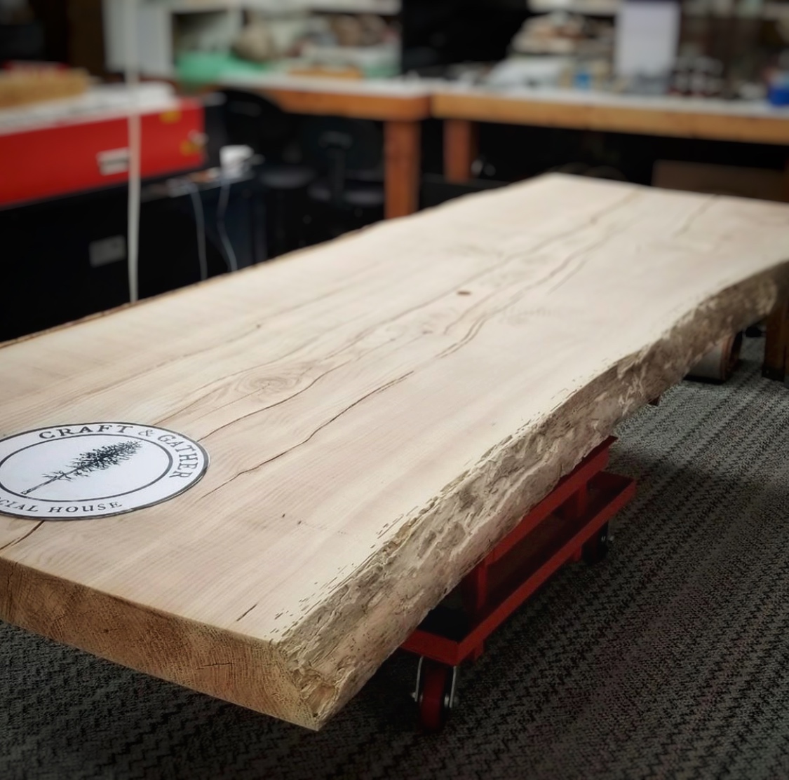 new fire pit table being made