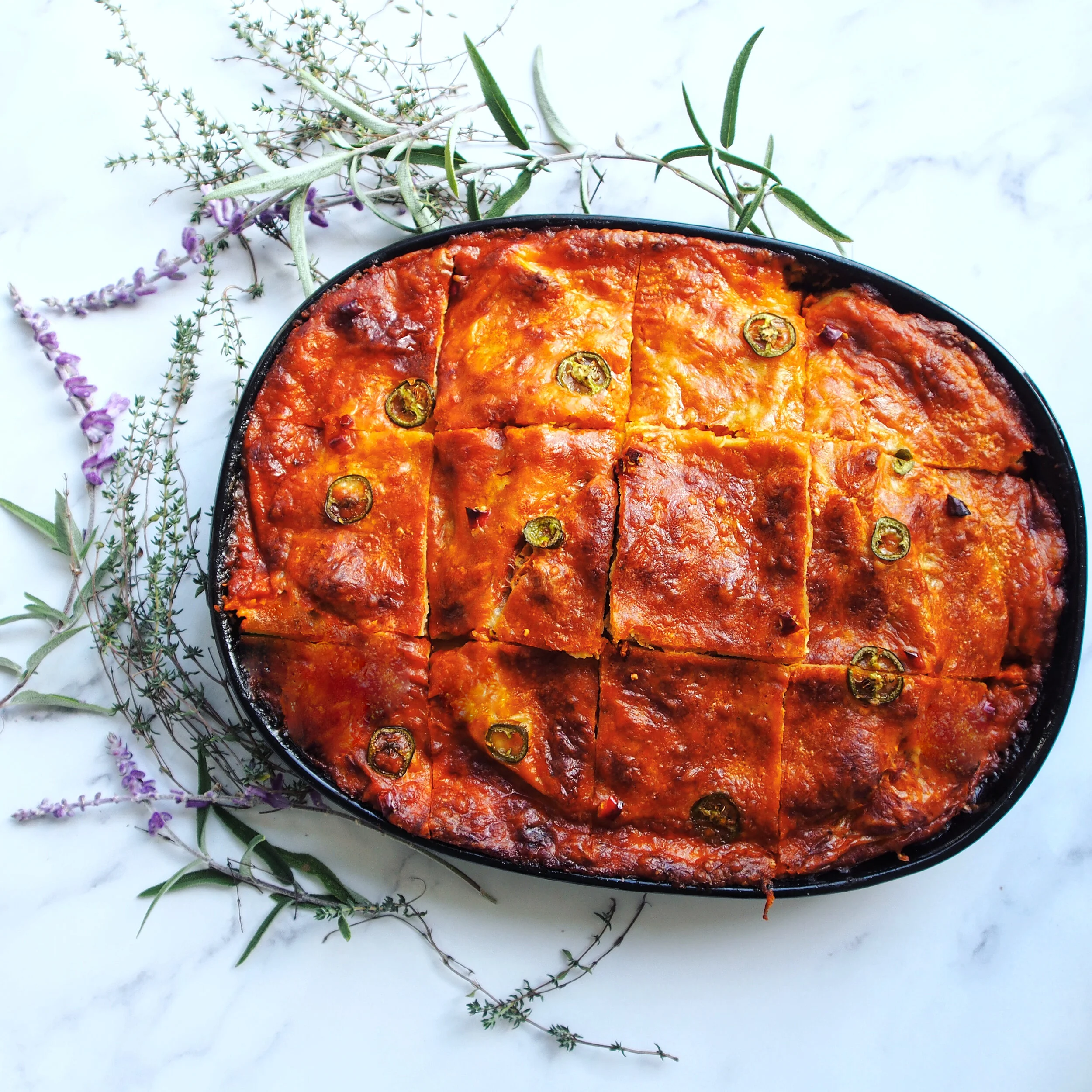 Chicken and Sweet Potato Tortilla Pie with Real California Mexican