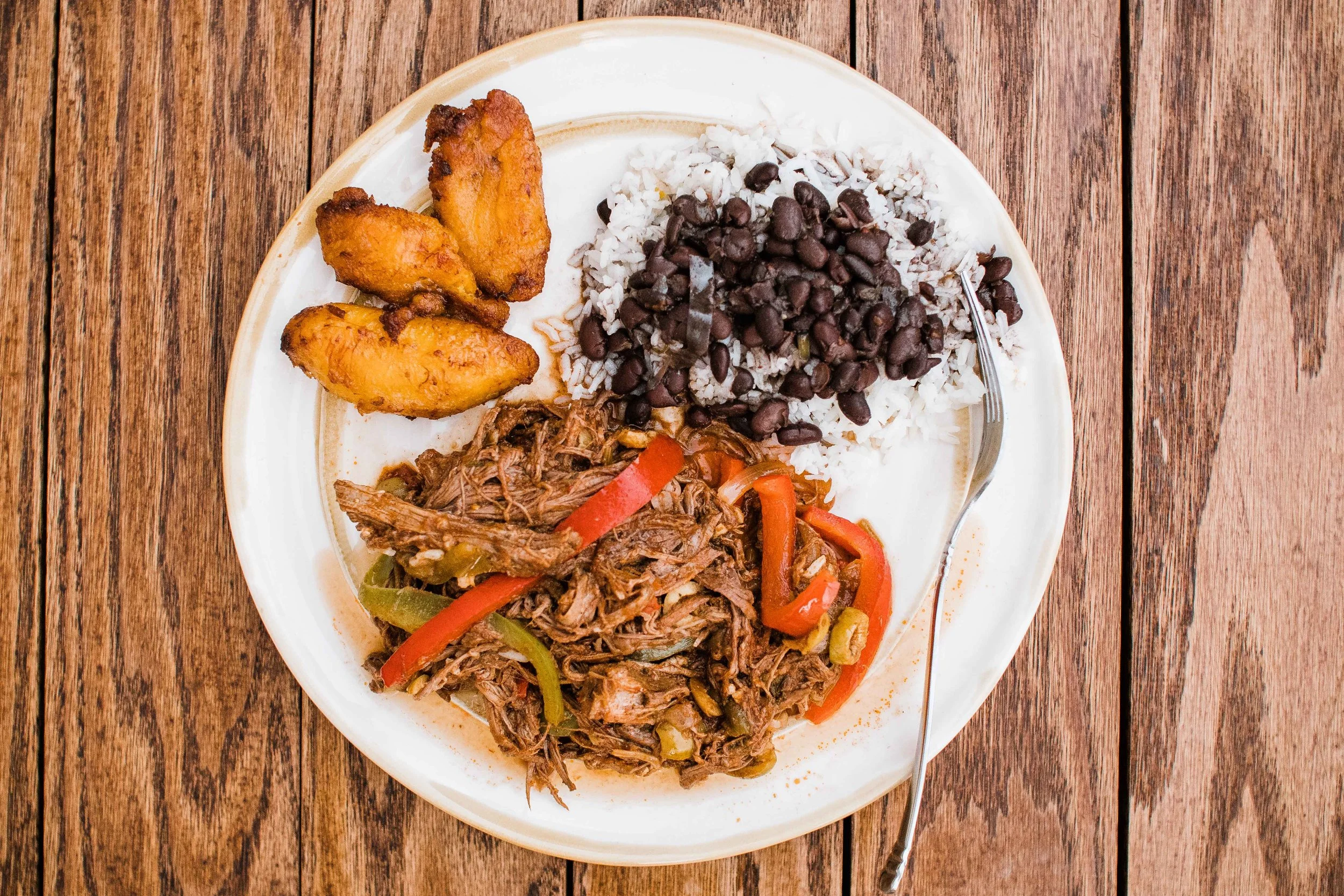 Ropa vieja at 90 Miles Cuban Cafe