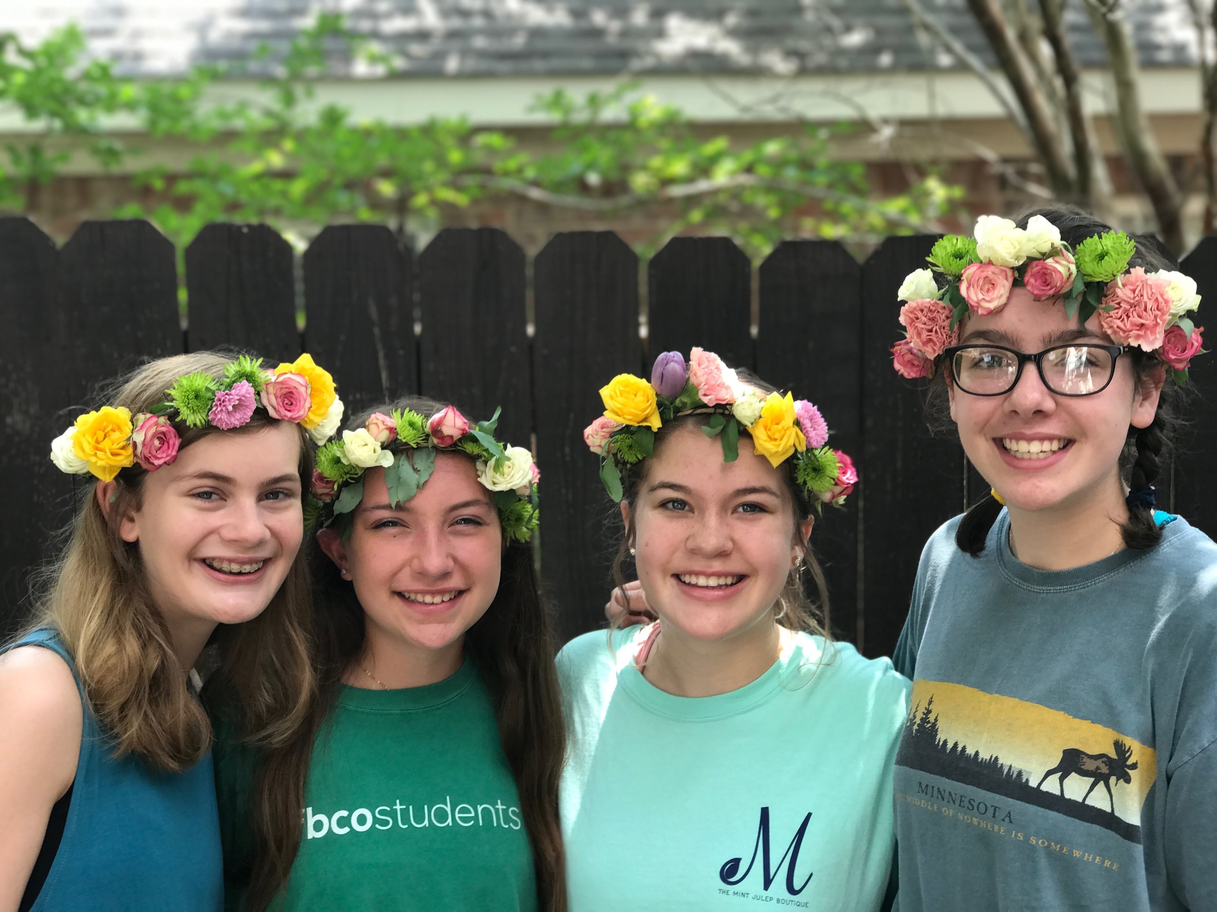 A final result of some flower crowns!