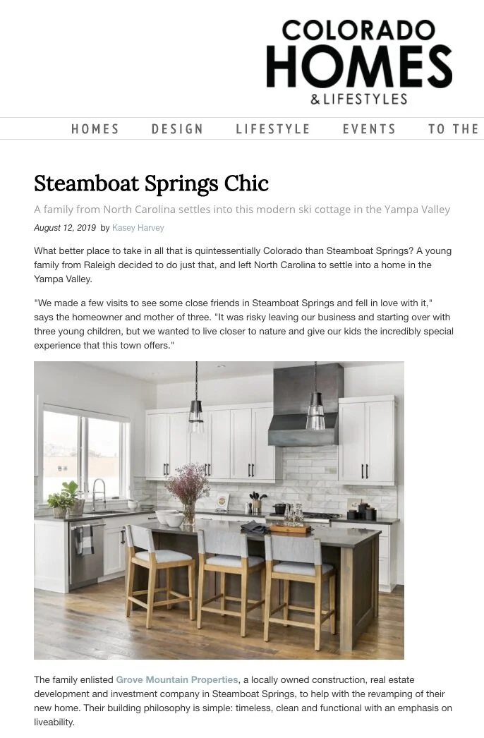 COLORADO HOMES & LIFESTYLES MAGAZINE