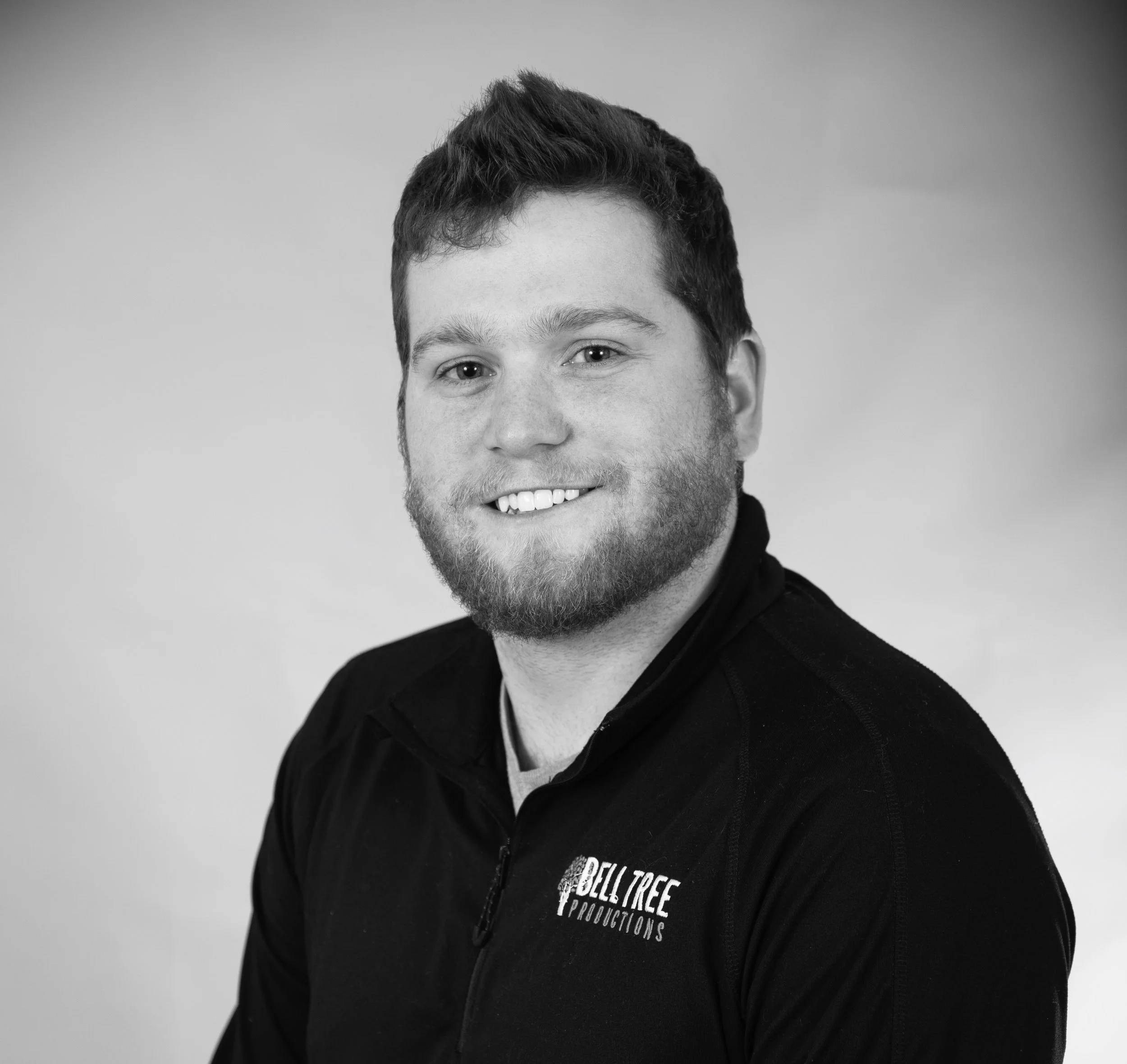Peter Bell: Technical Director Meet Peter! He enjoys bing watching Netflix and reading—he’s especially a fan of the Harry Potter and Game of Thrones books. He’s an avid snowboard and a big Blue Jackets fan. Peter has traveled all over Europe and the U.S. exploring and doing photojournalism. Peter is the oldest of four children, but now he’s a self-proclaimed crazy cat person. He grew up in Hilliard, and graduated from Ohio University. He owns and operates Bell Tree Productions, a multimedia event and live production entertainment company.