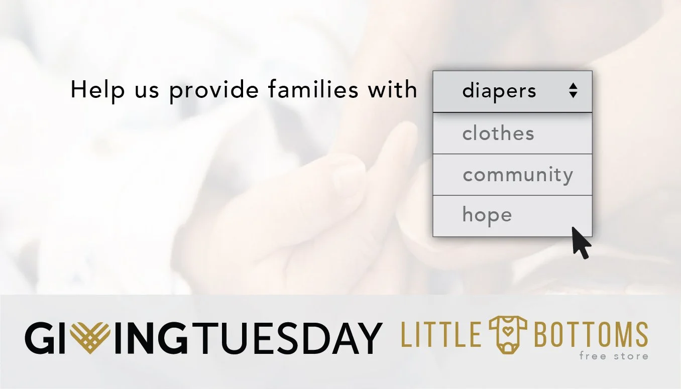 #GivingTuesday for Little Bottoms Free Store