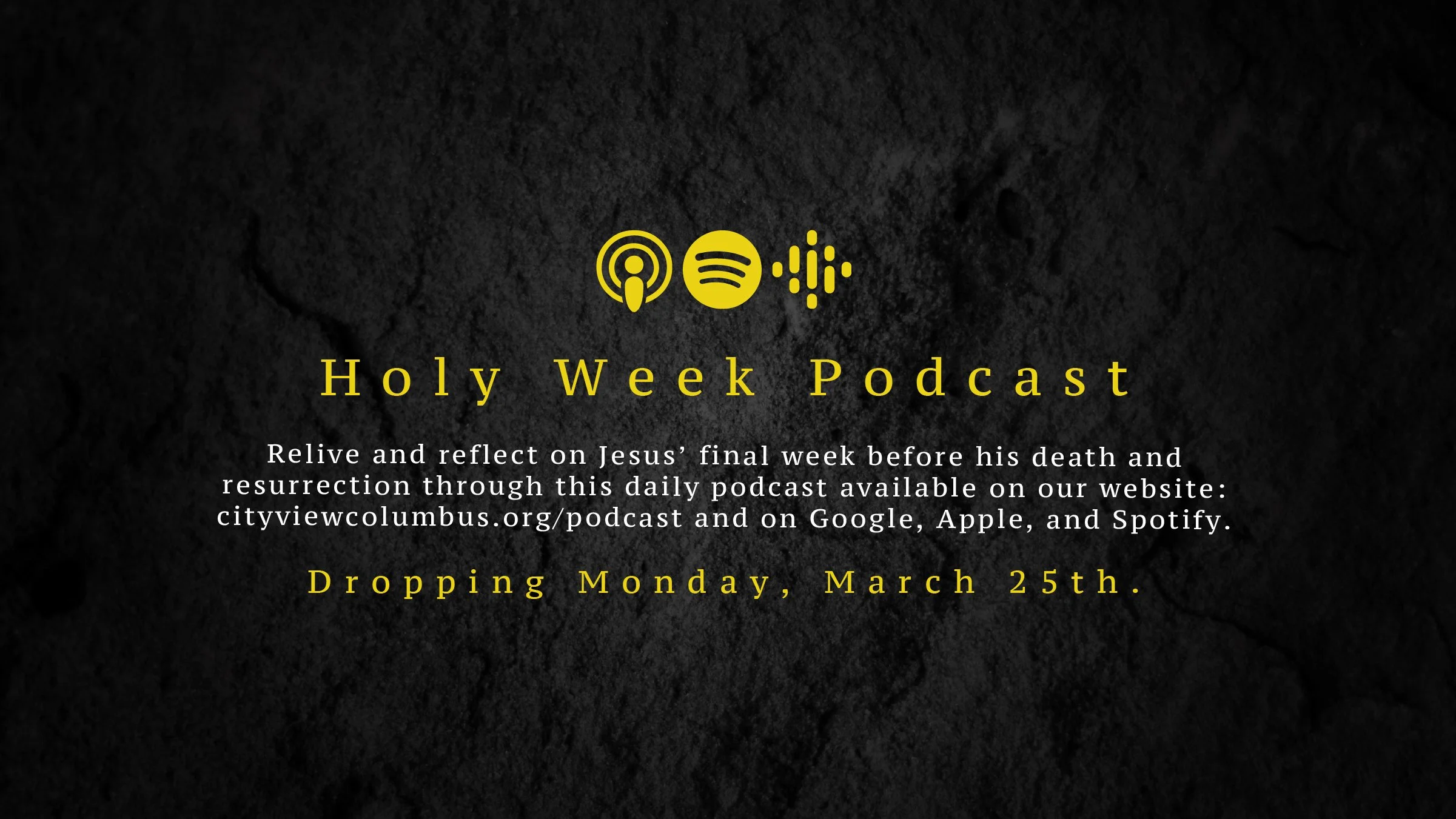 Holy Week Podcast
