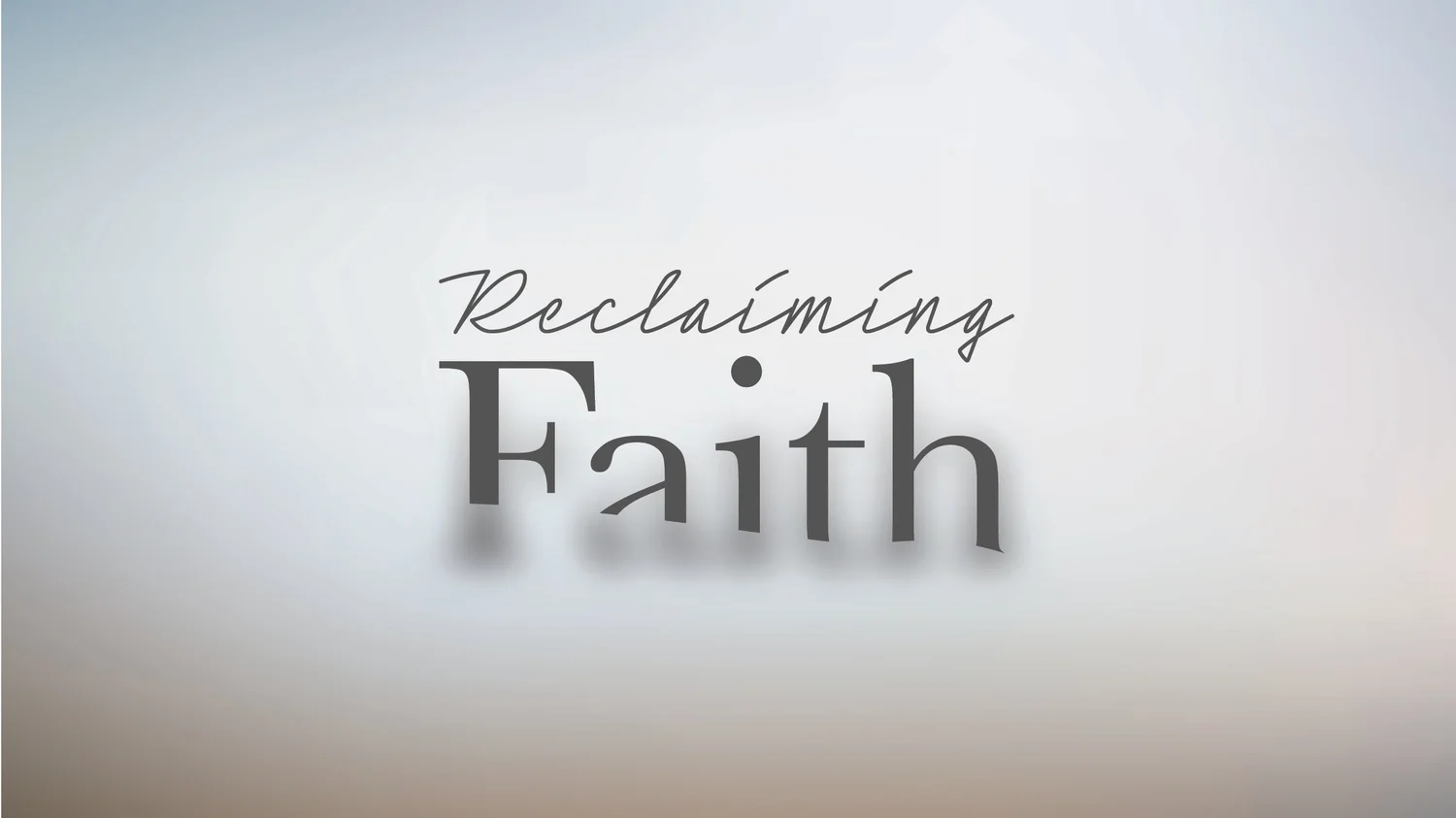 Reclaiming Our Faith - Week 5 - November 23rd, 2025 episode artwork