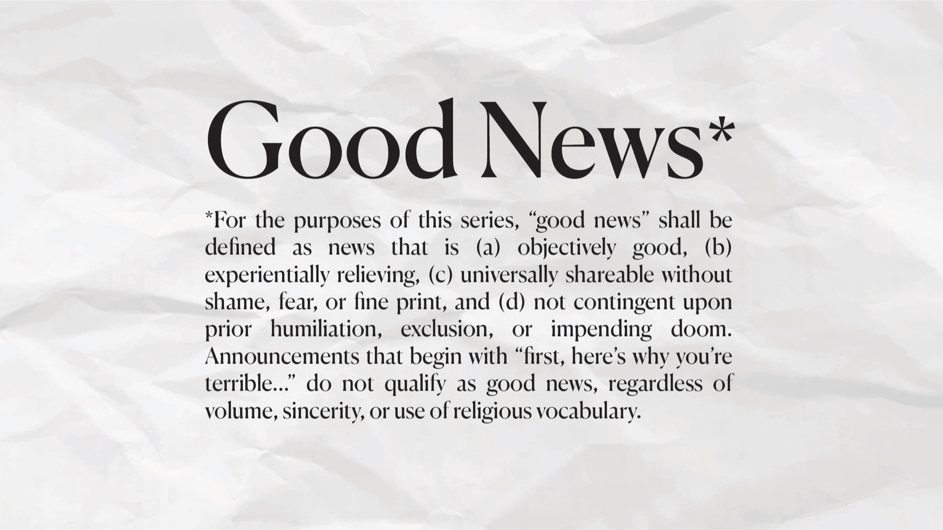 The Good News - The Raising of Lazarus - March 22nd, 2026