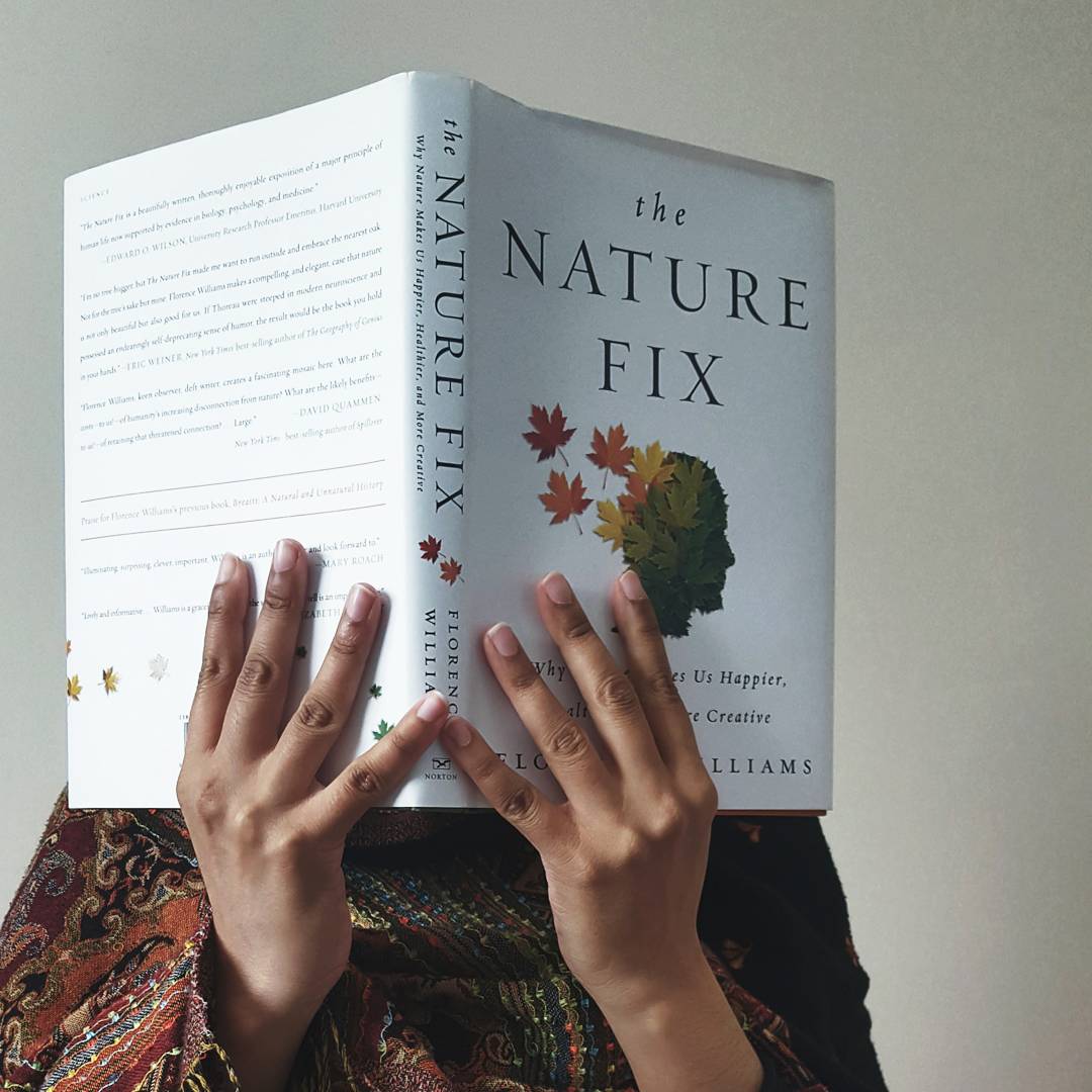 the nature fix faceless portrait currently reading