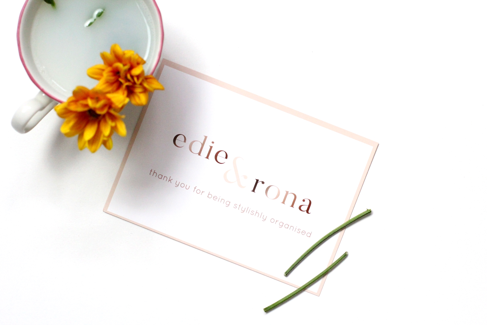 edie & rona stationery
