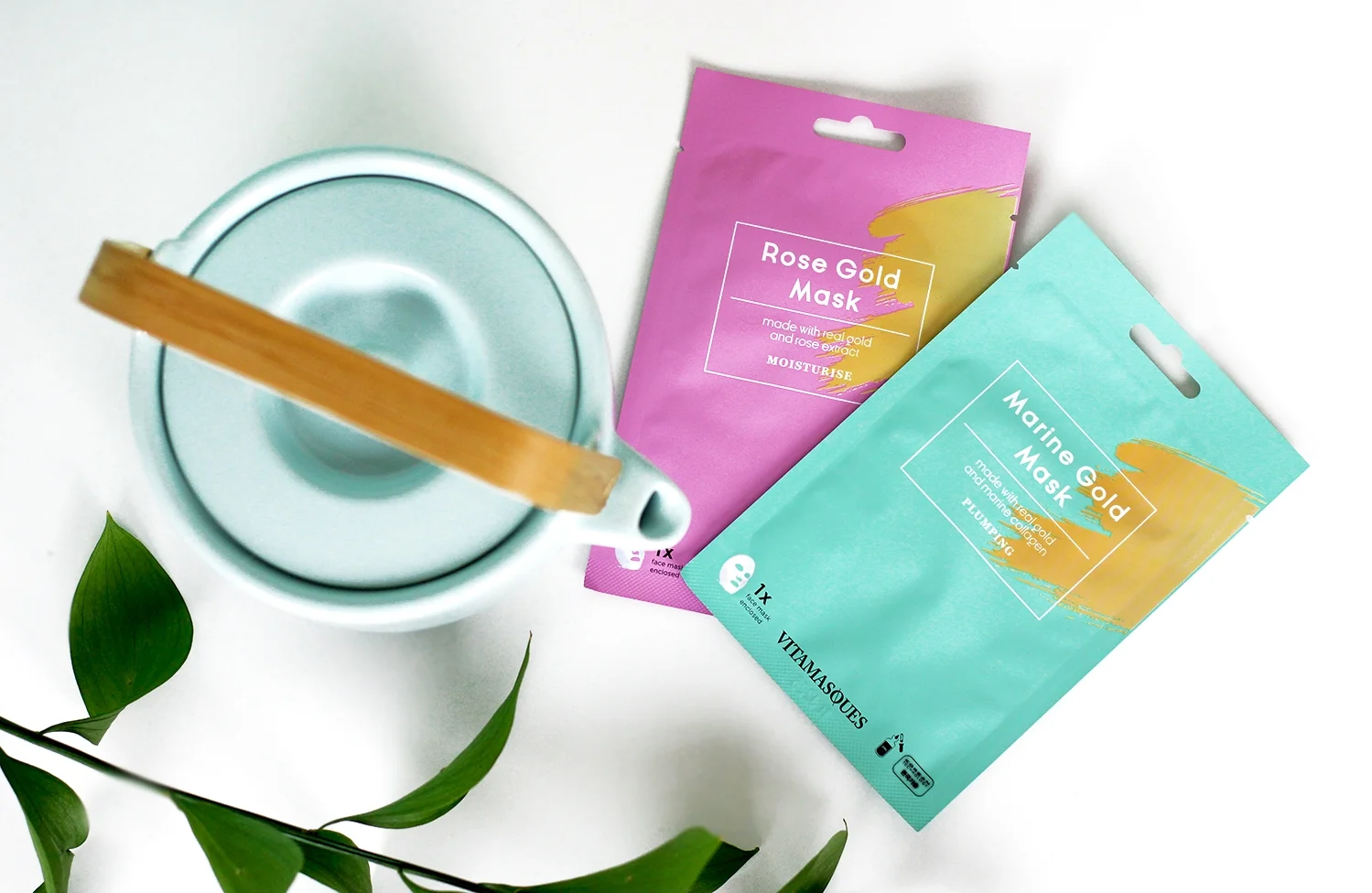 Self care with Vitamasques Sheet Mask gold collection