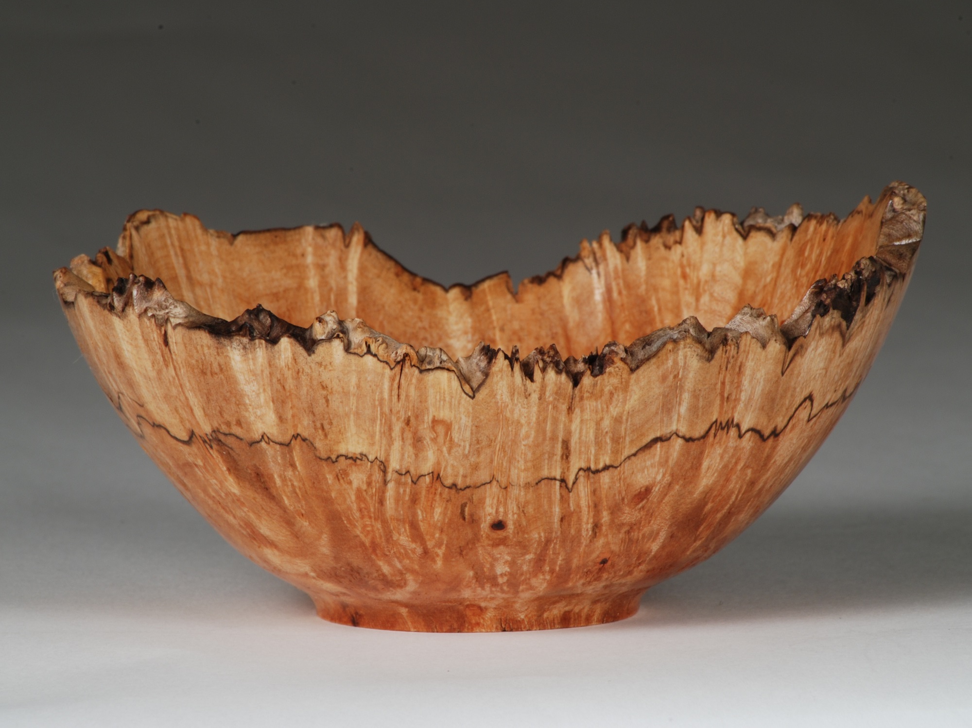 Natural Edge Maple Burl Bowl