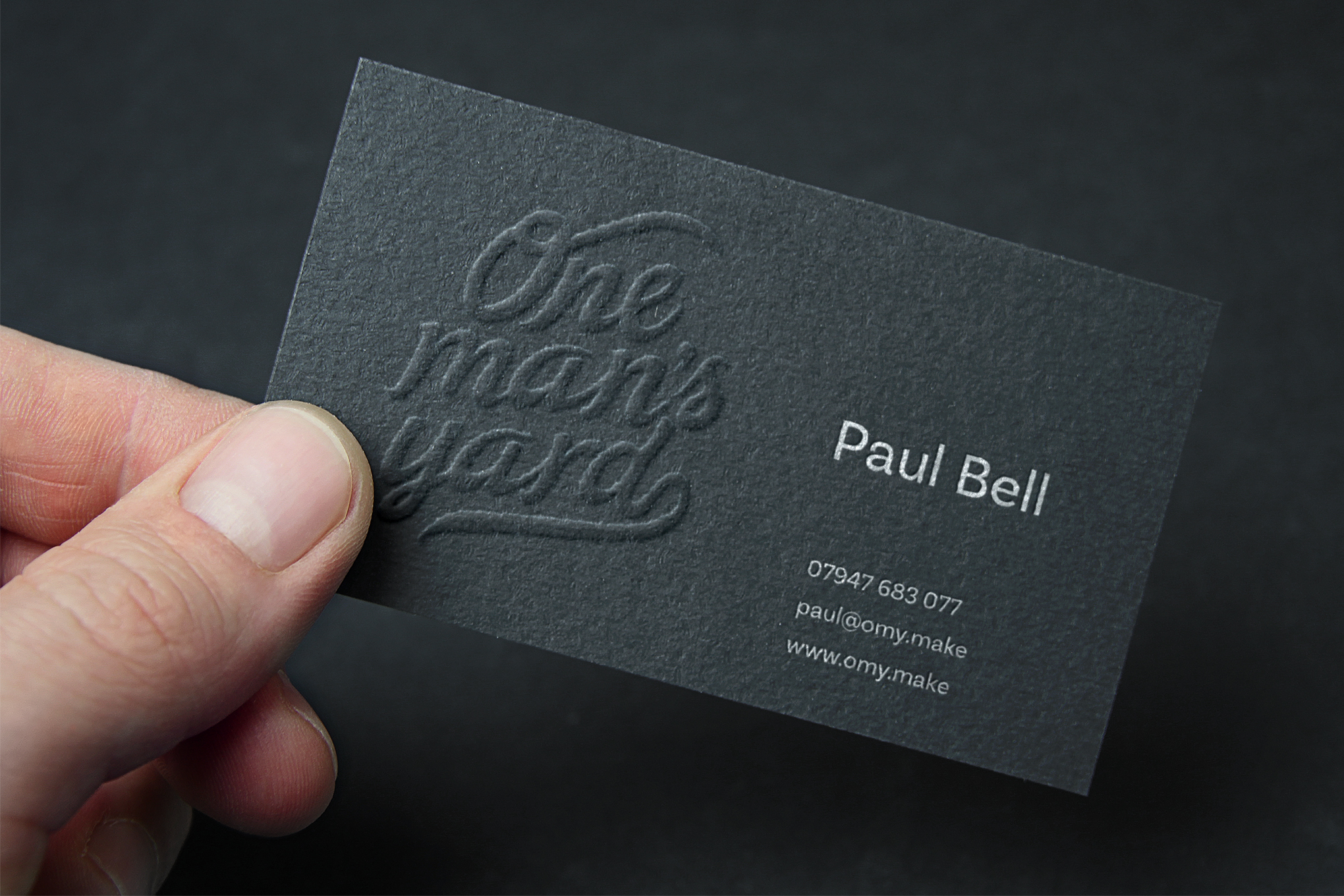 One Man's Yard Business Card