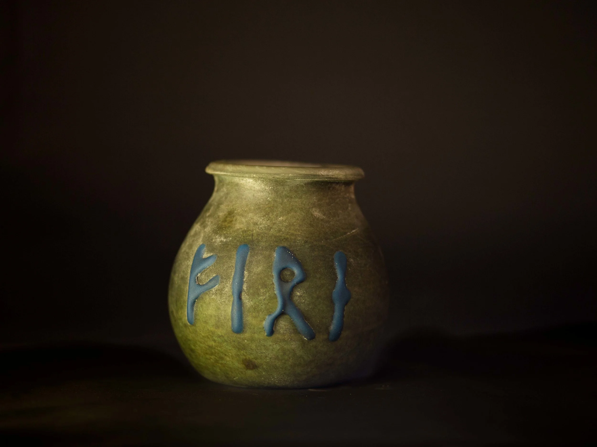 Glass Viking Fire Pot 