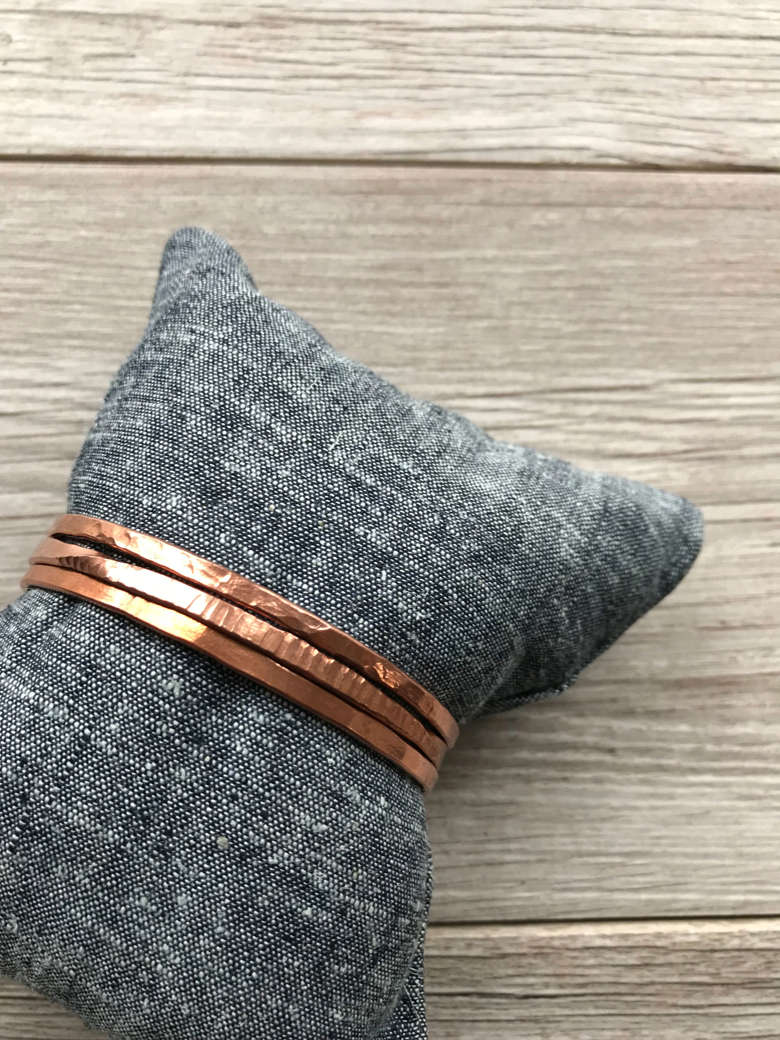 COPPER TEXTURED BANGLES