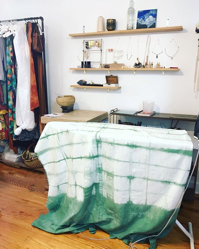 S T U D I O | a new favorite color in the works for summertime #bts .
.
.
.
.

#rwxlifestyle #studio #asheville #ashevillefolk #bohostyle #lifestyle #designerstyle #modernbohemian #bohochic #eclectic #wanderlust #sustainablefashion #ethicalfashion #s