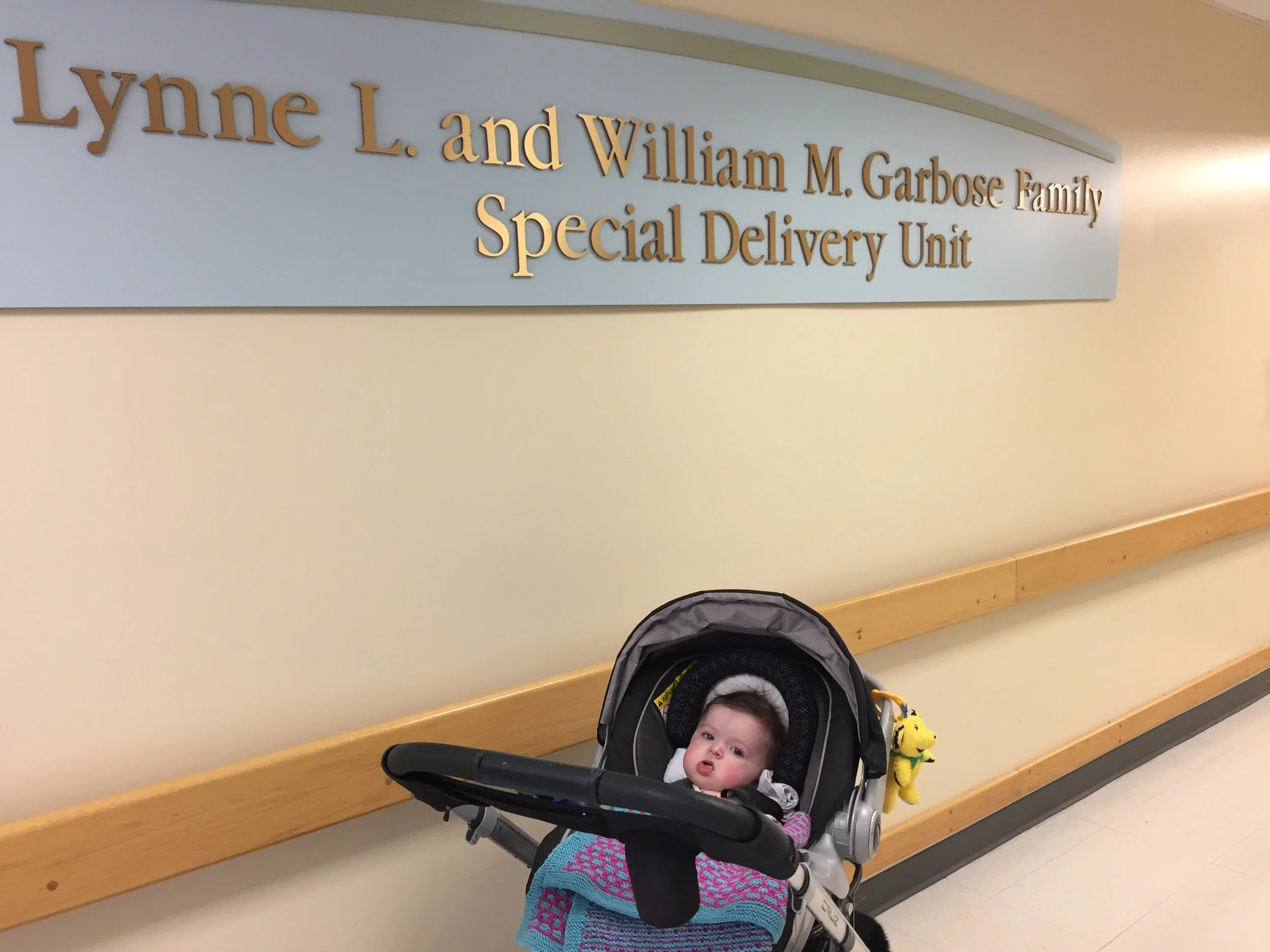 6 Months Old. Our special delivery returns to the Special Delivery Unit at CHOP for a visit!
