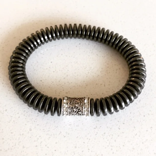 Rock & Lulu gunmetal slanky bracelet.JPG