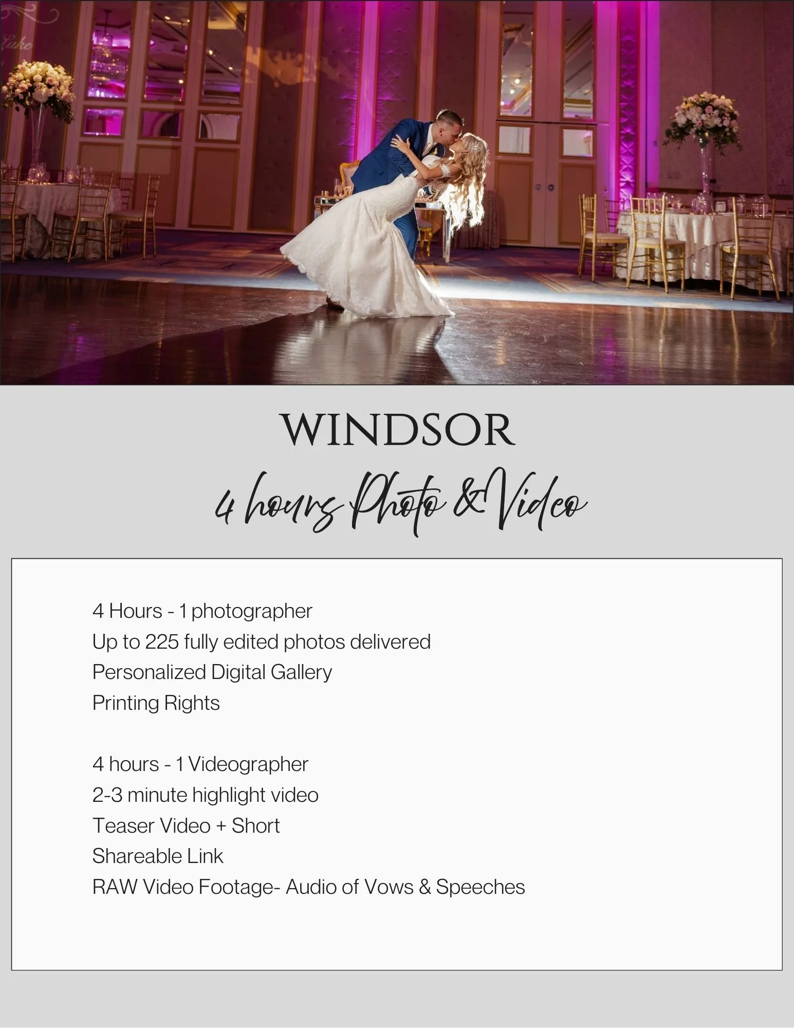 Windsor Collection Package