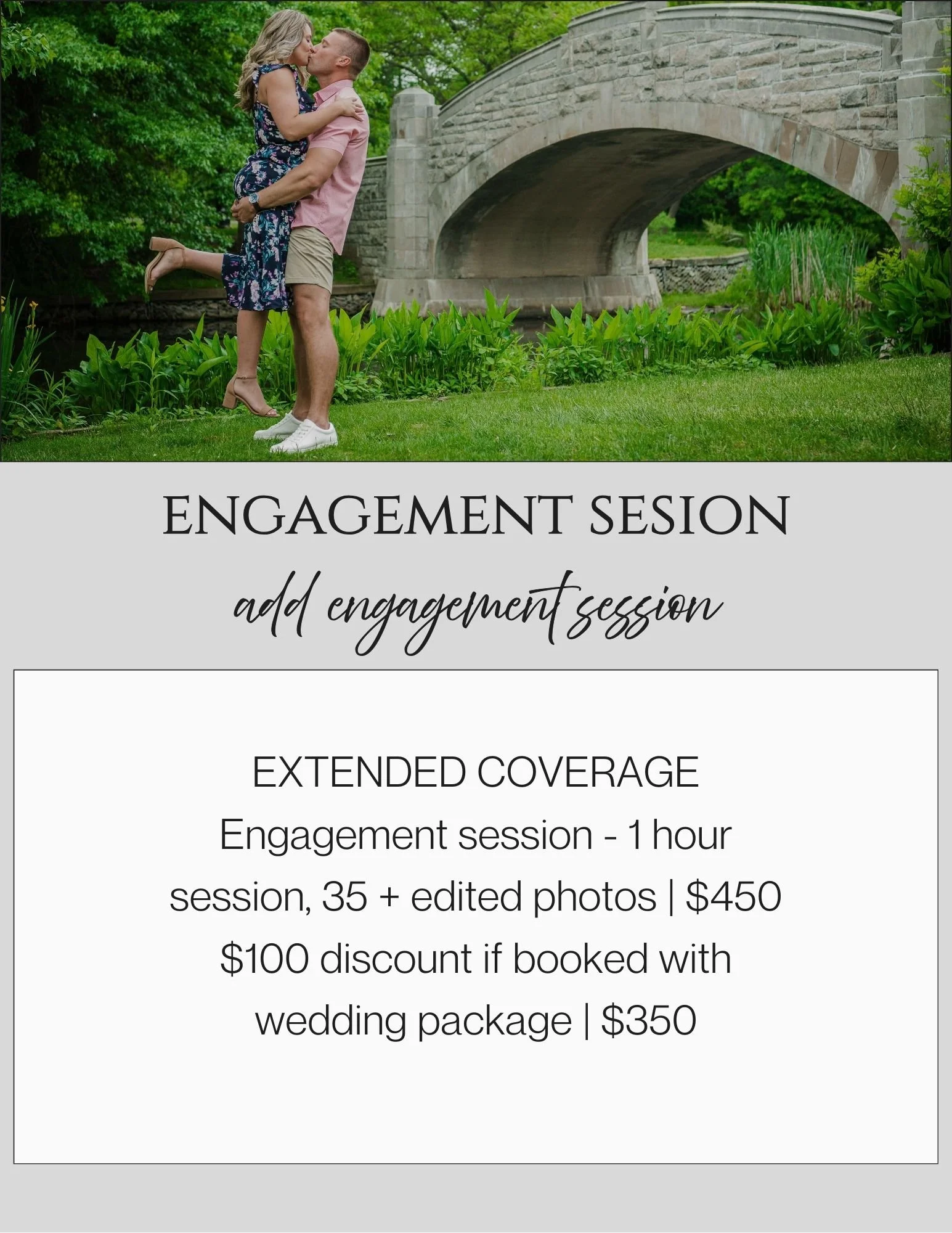 New Jersey engagement photo session package for couples