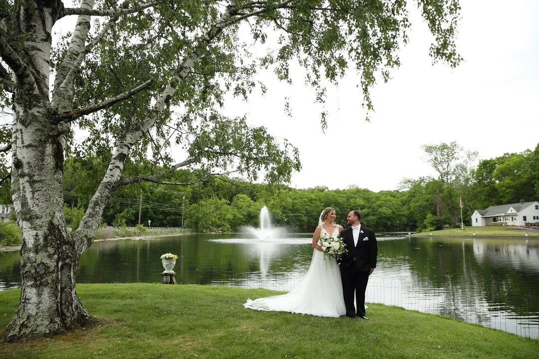 Outdoor wedding ceremony and portraits at Perona Farms NJ