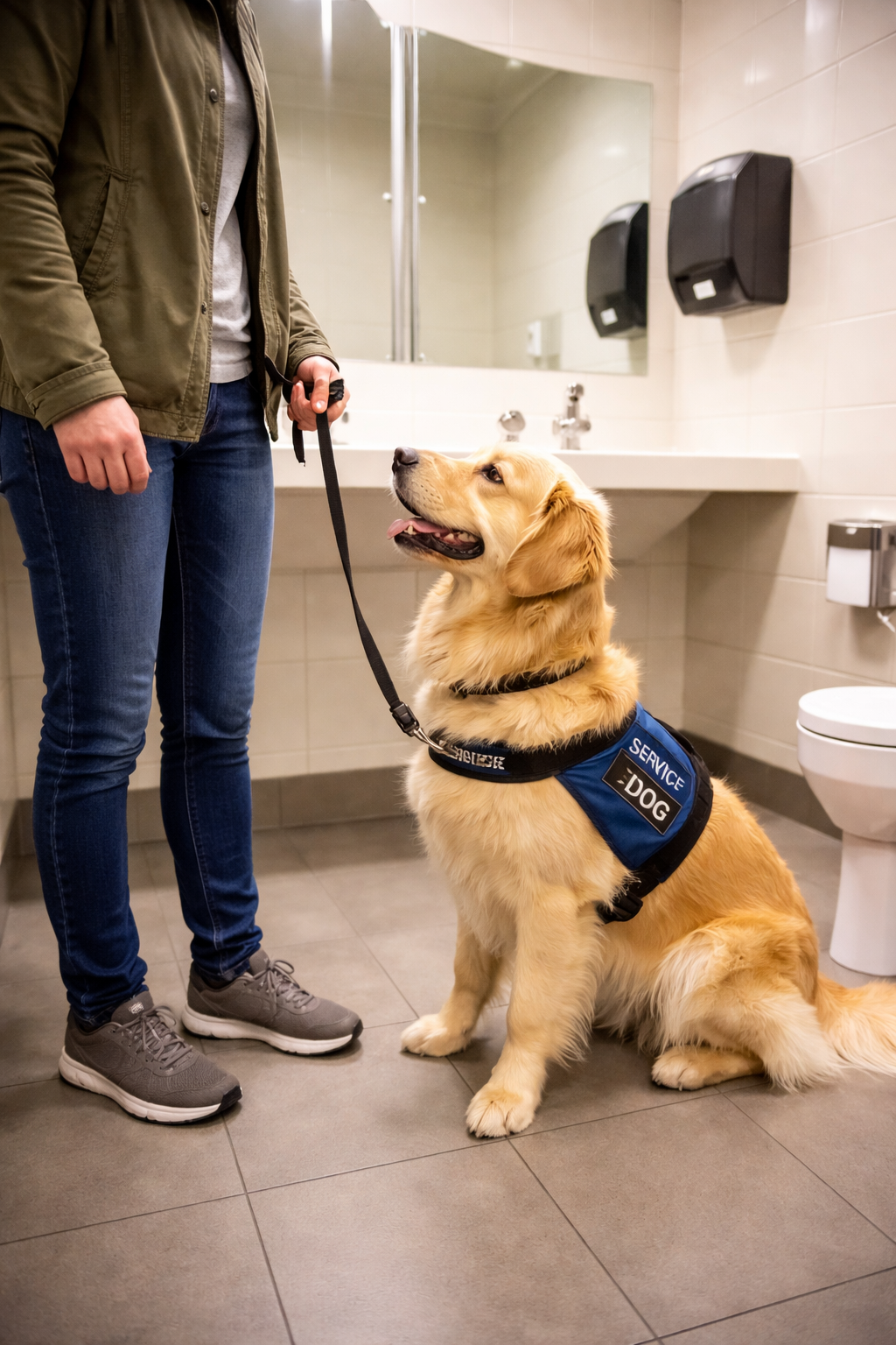 Training Service Dogs to Behave in Public Restrooms
