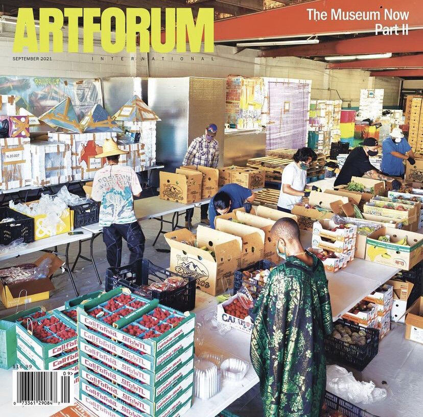 ARTFORUM cover photo. September 2021