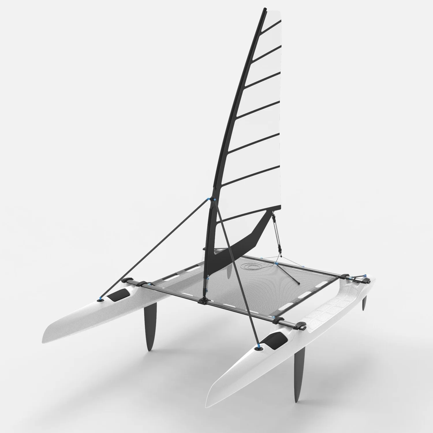 Timaran Boat Small Modular multihull boat — small trimaran catamaran tacking outrigger ...