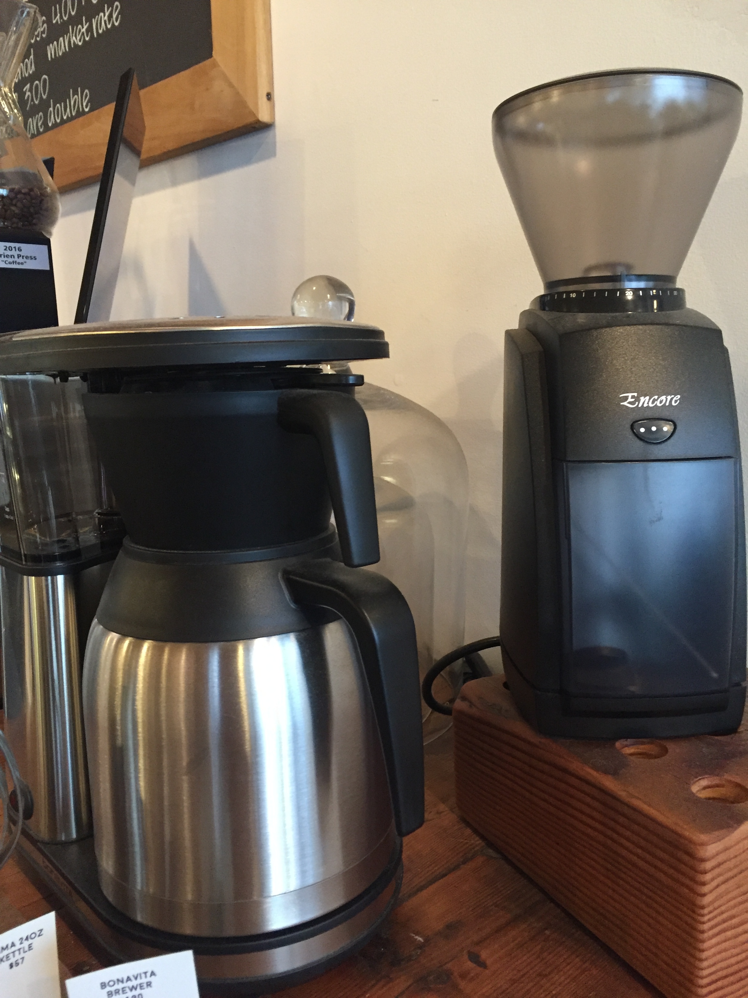 The match made in heaven: Baratza Encore grinder * and Bonavita 8-cup Brewer *.