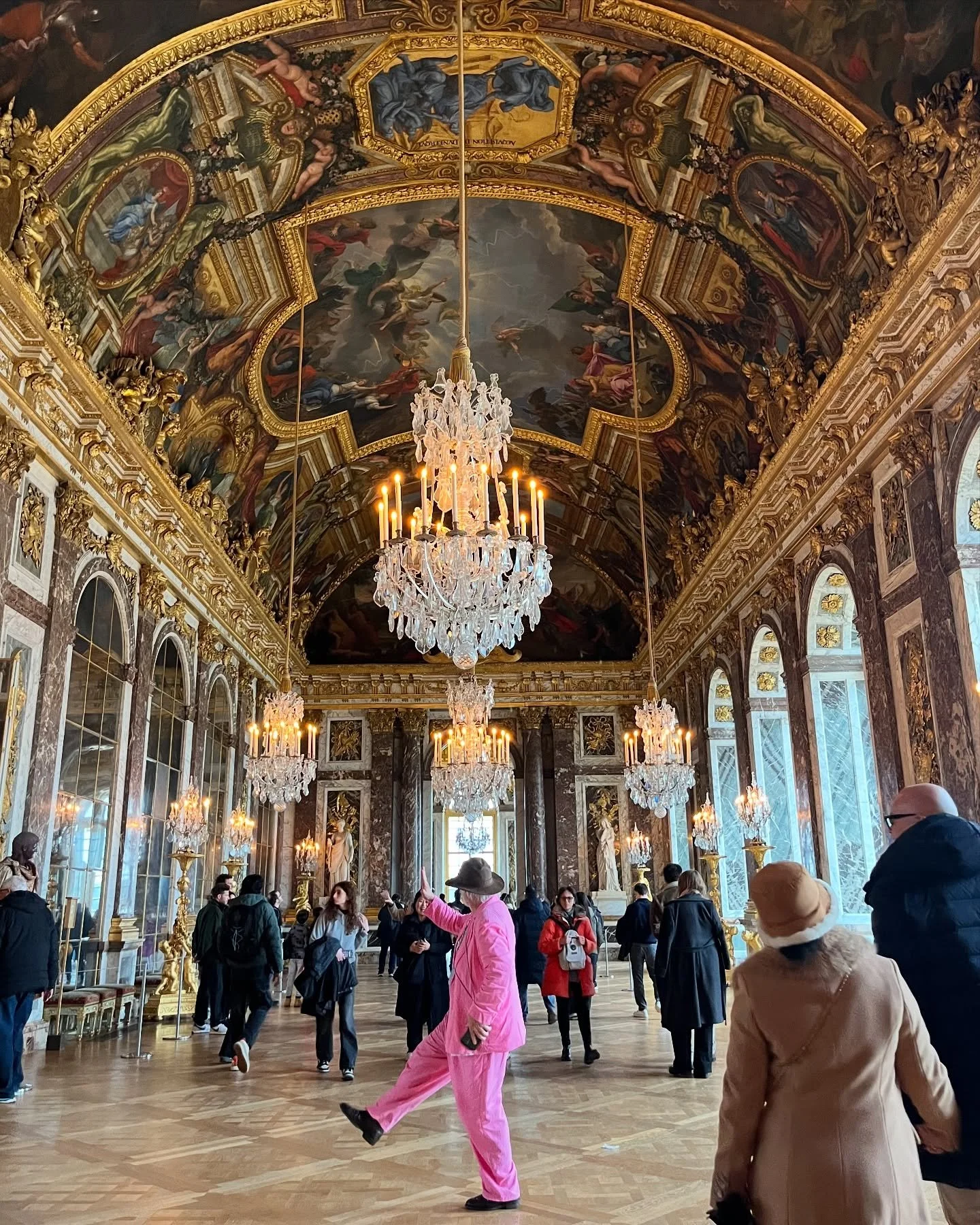 Spotted in the Hall of Mirrors at Versailles 🩷💃🏼

#erinnferry #bespokesuit #linensuit #bespoketailoring #tailoring #pink #customsuit