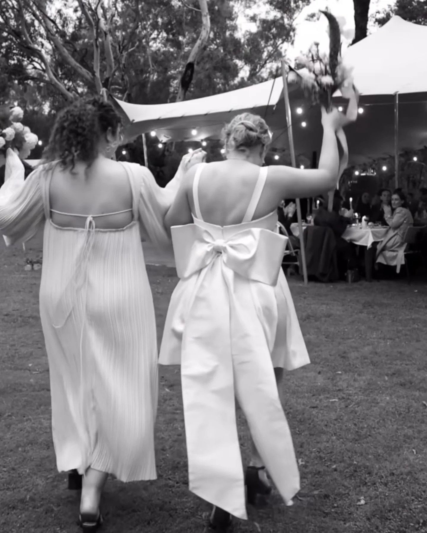 A bold, oversized bow steals the spotlight on this custom dress. 
Sculptural and structured for the perfect statement making moment 🤍🎀

#erinnferry #bespokebridal #custombridal
#madeinmelbourne #miniweddingdress #giantbow