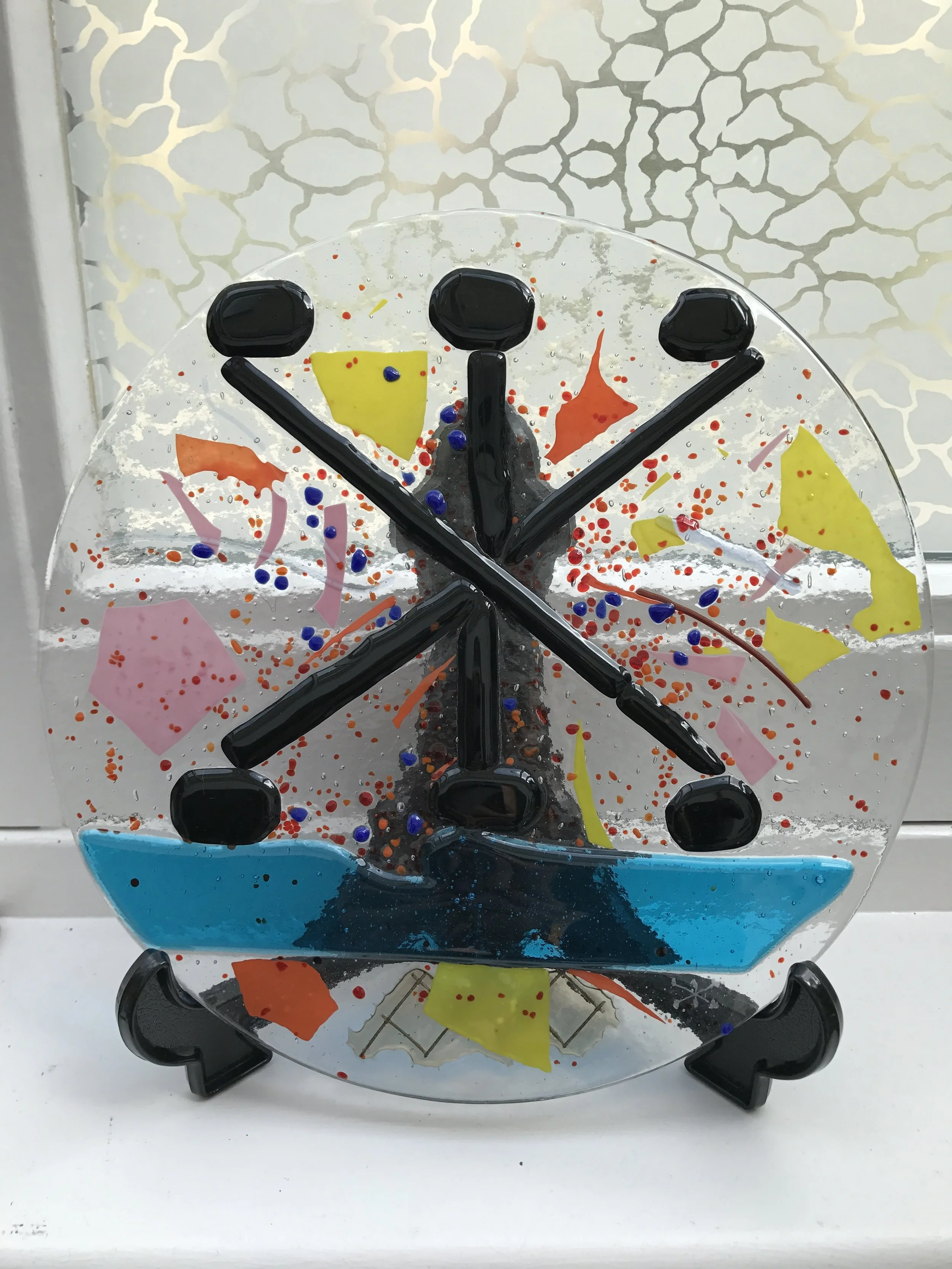 Award, glass object by Bikkel, founder Gallery Kunst aan de Kade