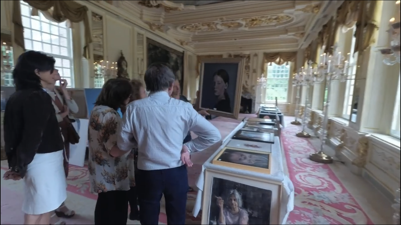 Here’s a video of the selection day at Slot Zeist for nominations for the Dutch Portrait Prize.