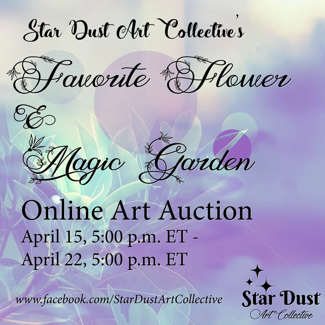 Auction 'Favourite Flower/ Magic Garden'  Star Dust Art Collective