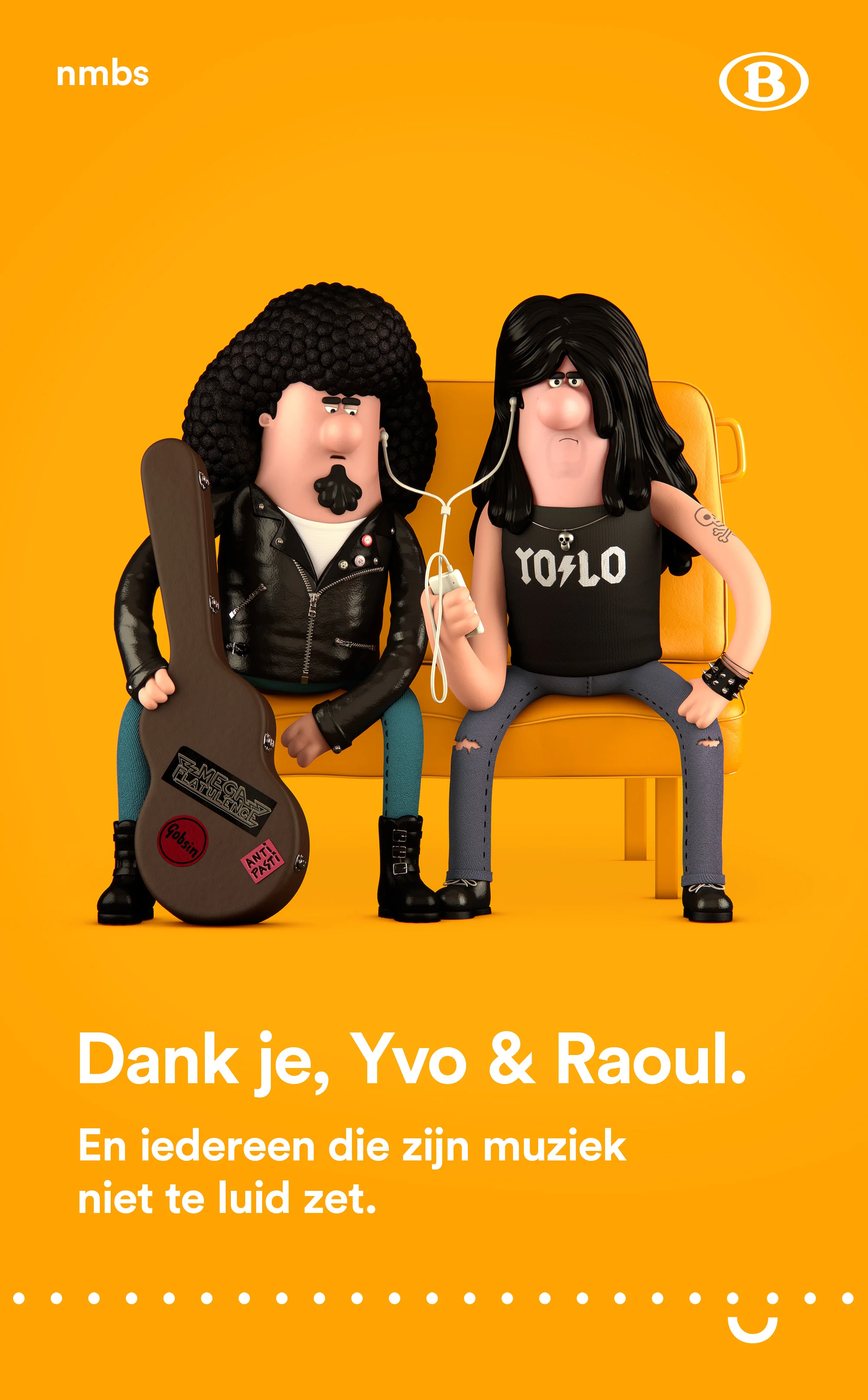 "Thanks Yvo & Raoul. And everyone who doesn't put his music too loud."