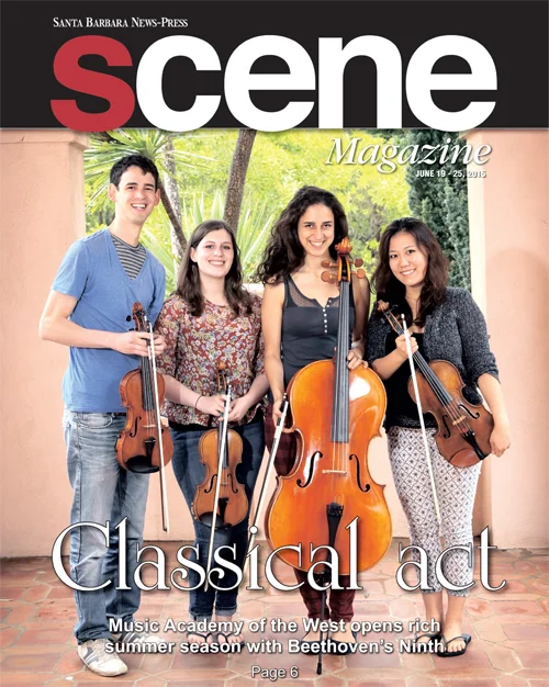 The Hoffman Quartet featured on Santa Barbara's "Scene" magazine