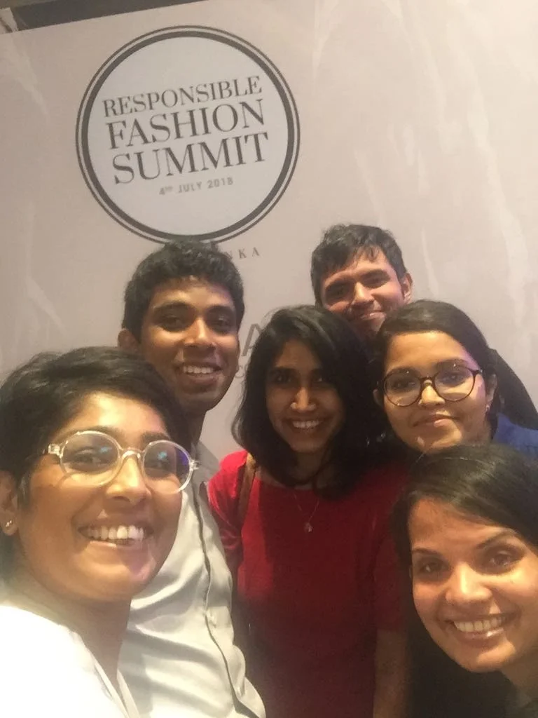 A candid moment with my peers at the summit. (in the picture: Vikum Rajapaksha from Kantala, Naushad Ninzer from DODO, Selyna Peiris from Selyn, Dhanushka Wickramaratne from Cane Couture and Shivani Patel. 