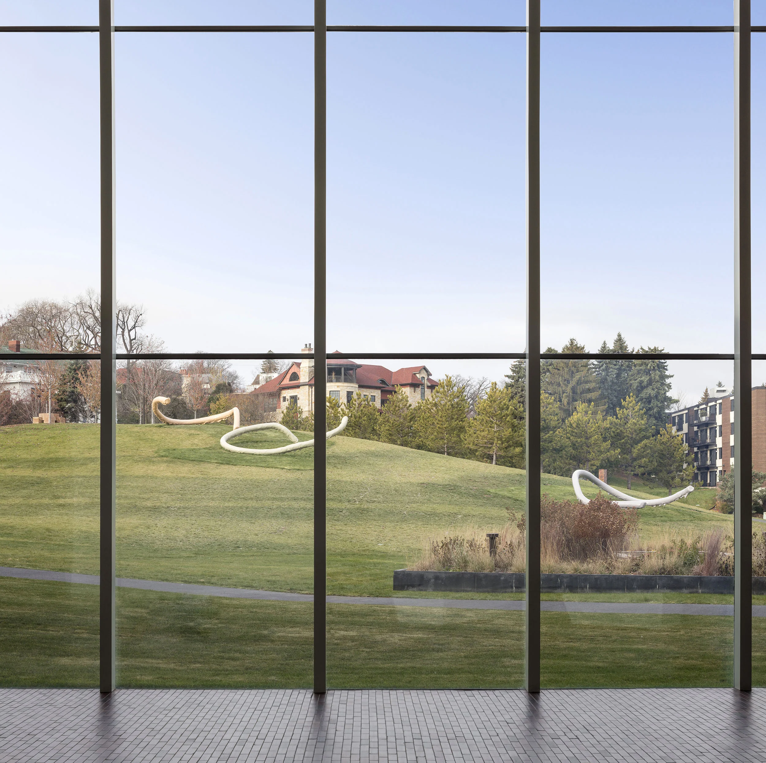 Nairy Baghramian. Privileged Points, outdoor installation. Walker Art Center, 2017