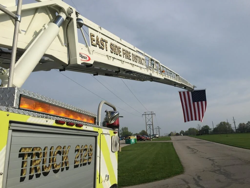 On 18 April 2014, ESFD members displayed the colors outside Whiteside Middle School.