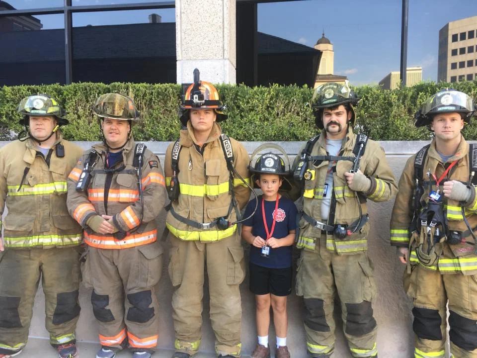 On September 10th, 2017, ESFD firefighters participated in the annual 9/11 memorial stairclimb in Clayton, MO. During these stairclimbs firefighters don their full gear and then climb the equivalent of the 110 floors of the World Trade Center Towers to commemorate the 343 firefighters killed in the attack. This year, East Side raised over $3,000 for the National Fallen Firefighter Foundation. 
