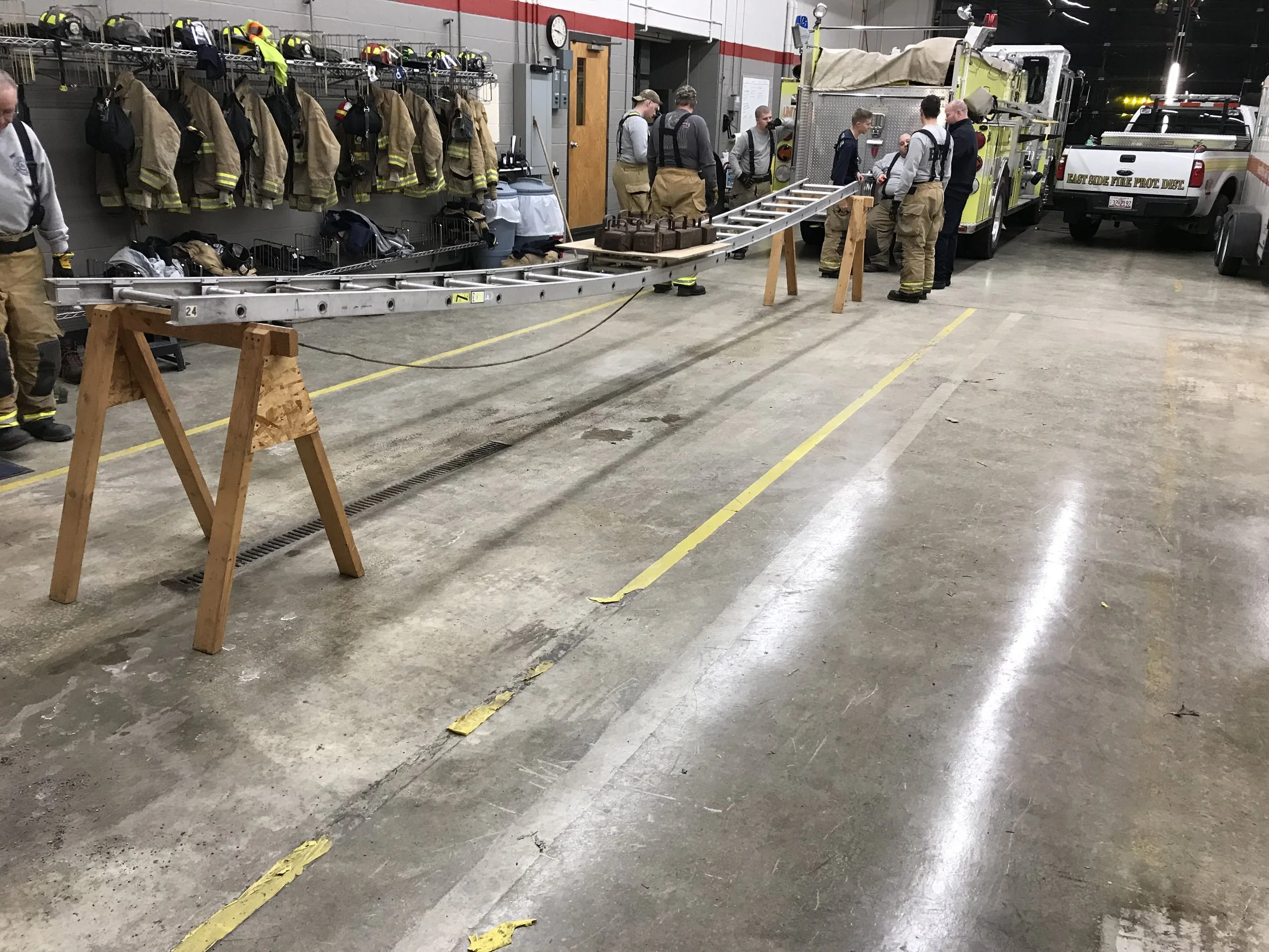 In February and March of 2019, firefighters completed annual ground ladder testing.