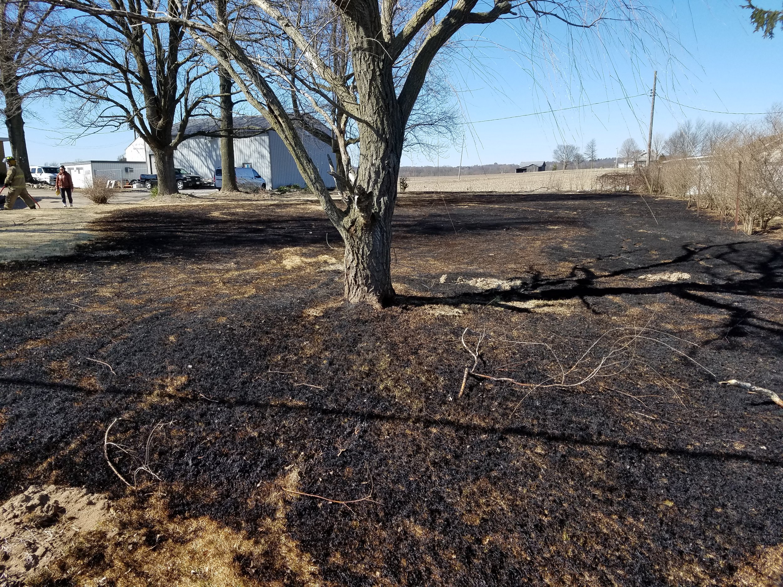  On 03/16/19, East Side Firefighters responded for a brush fire. The fire was mostly extinguished by a group of citizens driving by. The fire was started by a resident burning yard waste on a windy day.  