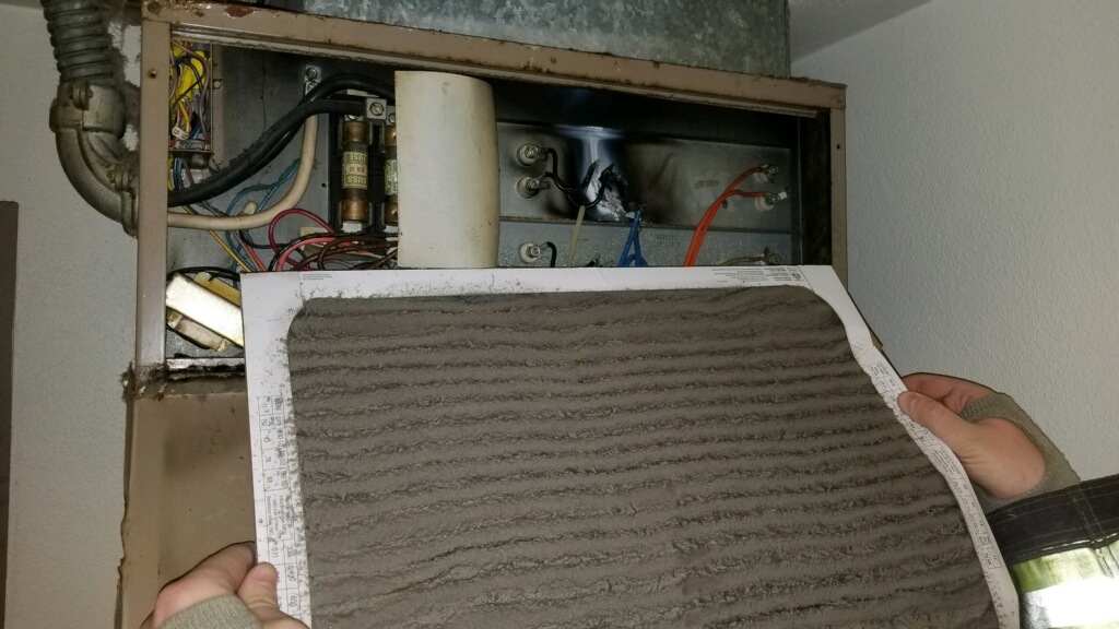  On 03/31/19, East Side Firefighters responded for a furnace on fire. Firefighters located an electrical component that burned up. The furnace filter was also almost completely blocked. 