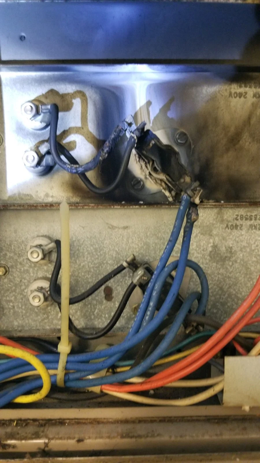 On 03/31/19, East Side Firefighters responded for a furnace on fire. Firefighters located an electrical component that burned up. The furnace filter was also almost completely blocked.