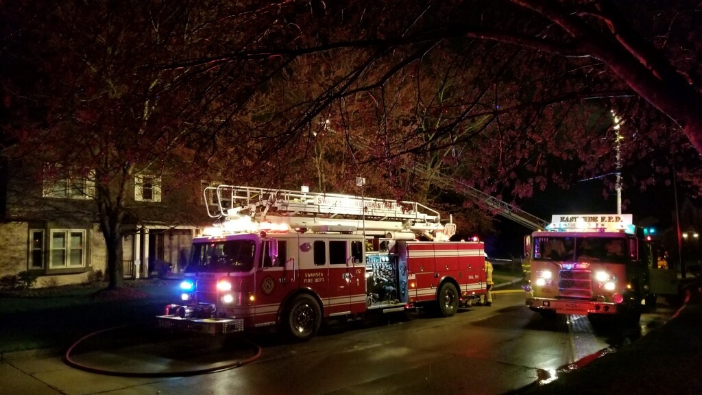  On 04/08/19, East Side Fire responded mutual aid to Swansea Fire Department for a residential structure fire. Firefighters assisted with fire suppression and overhaul. A quick knock down by the initial crews resulted in limited fire and smoke damage