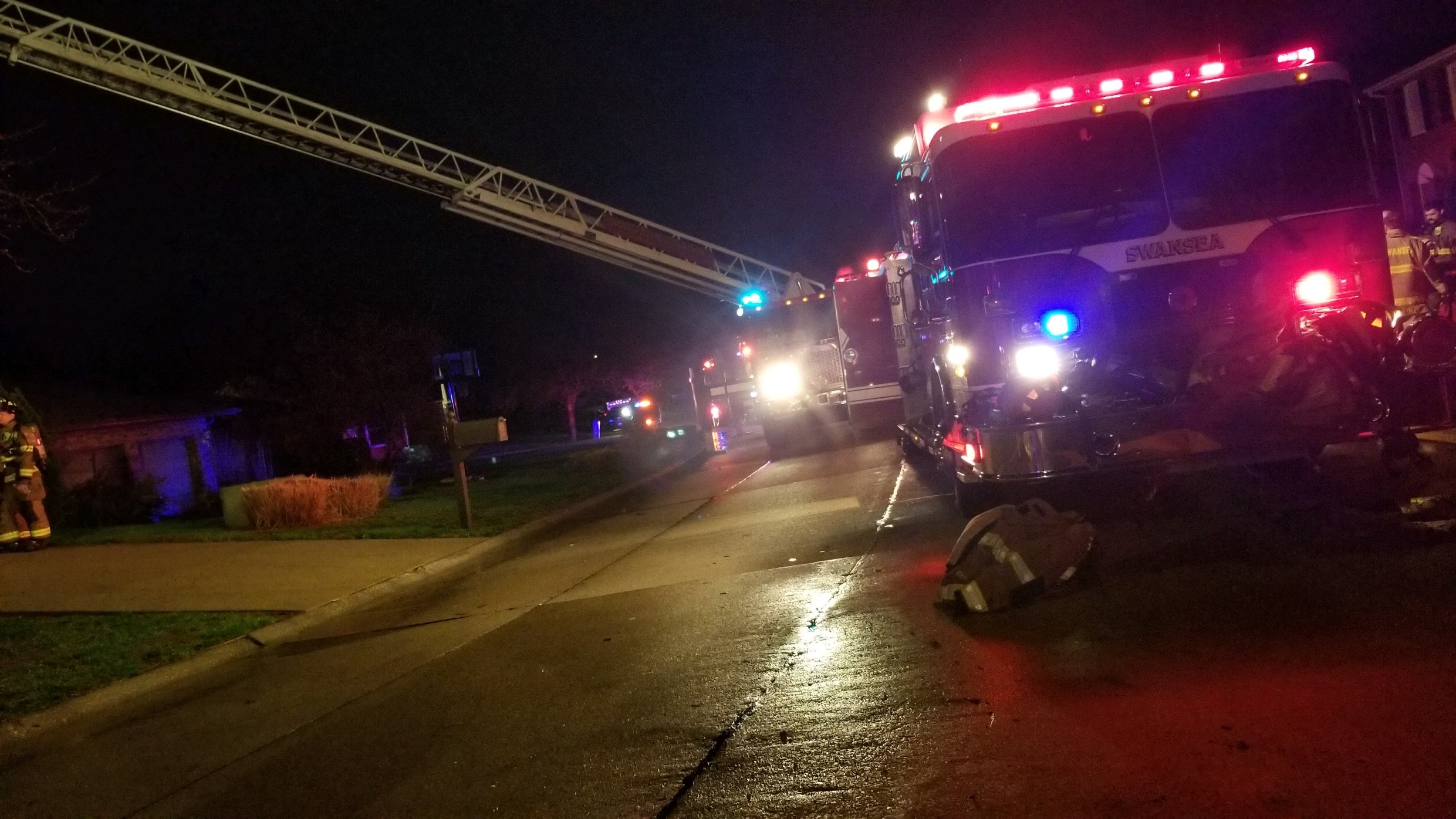  On 04/08/19, East Side Fire responded mutual aid to Swansea Fire Department for a residential structure fire. Firefighters assisted with fire suppression and overhaul. A quick knock down by the initial crews resulted in limited fire and smoke damage