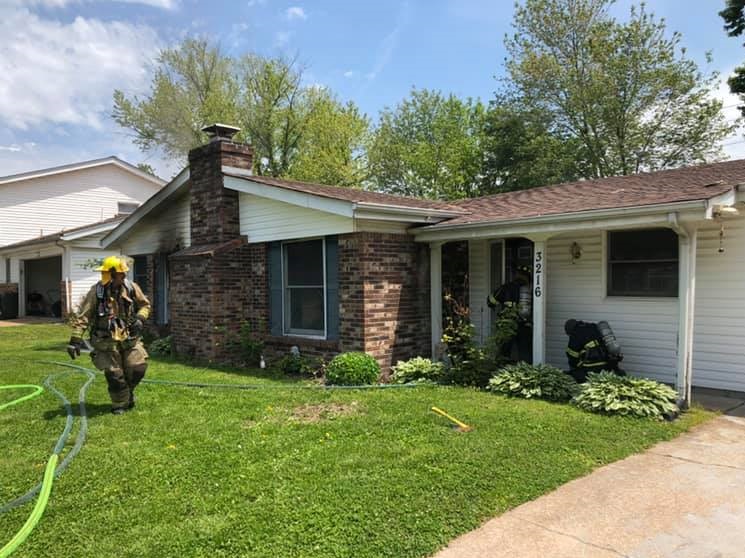  On 05/16/2019, East Side Firefighters responded for a residential structure fire. Mutual aid was received from Belleville and Swansea Fire Departments. Quick action by the first arriving companies prevented the fire from breaching the attic. 
